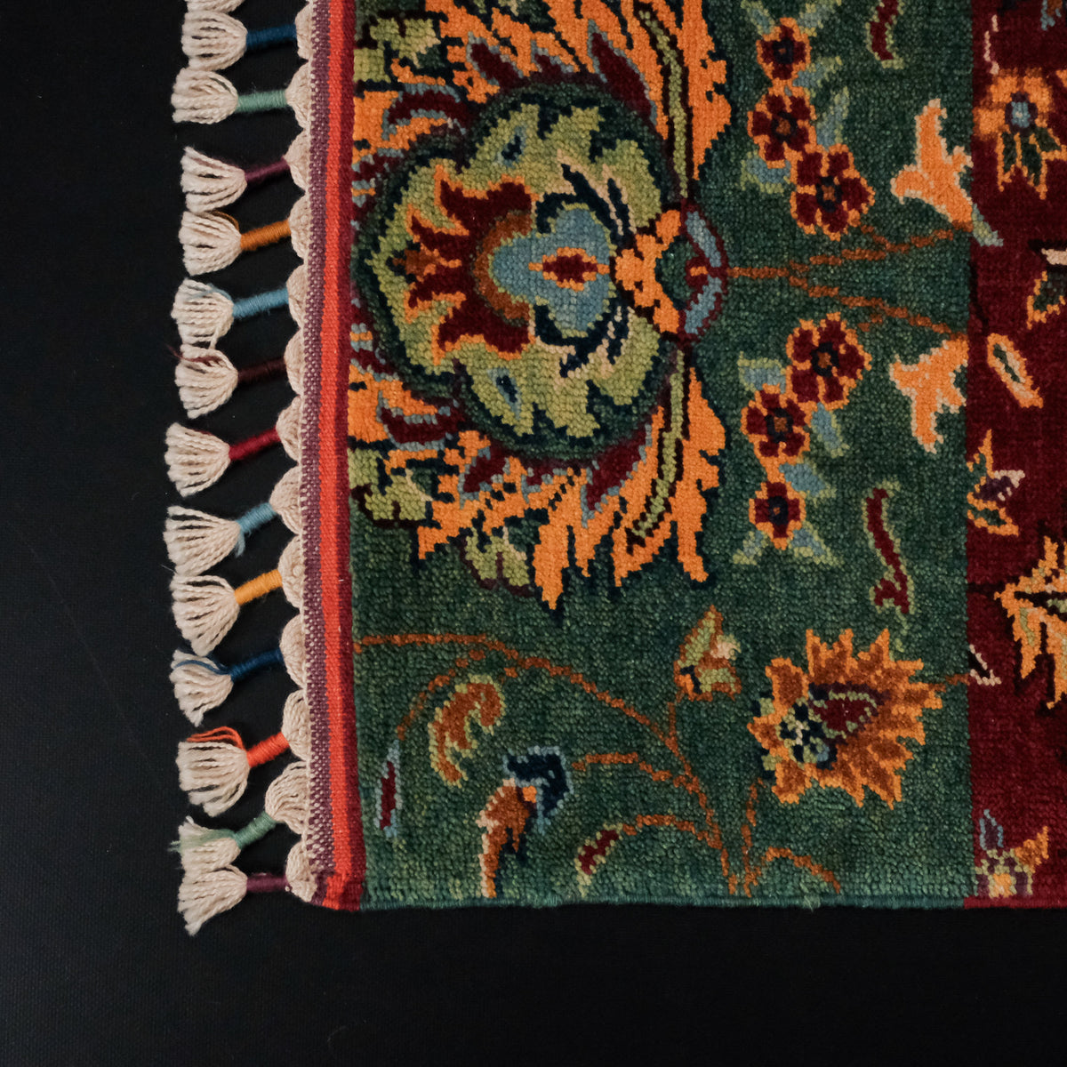 Anadolu Şal Serisi Patchwork Desenli El Dokuma Yün Halı — salon halısı