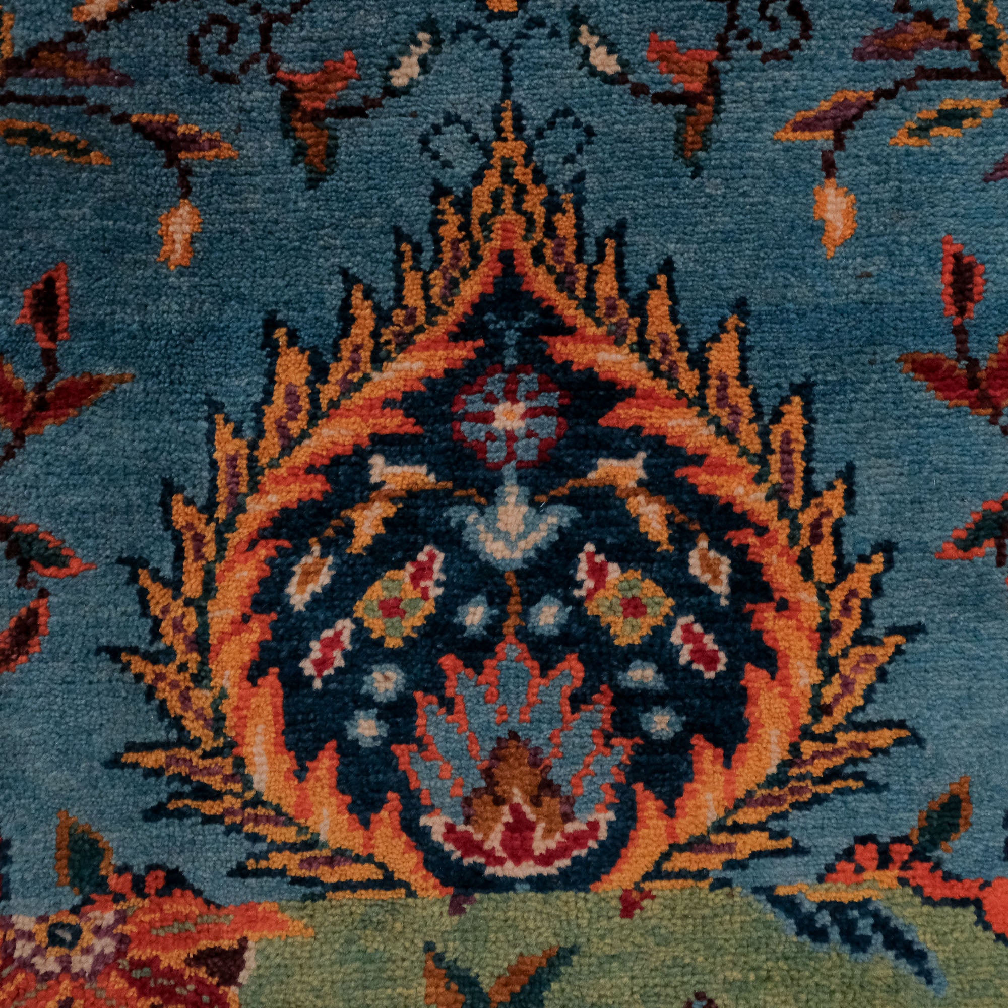 Patchwork Design Hand Woven Carpet