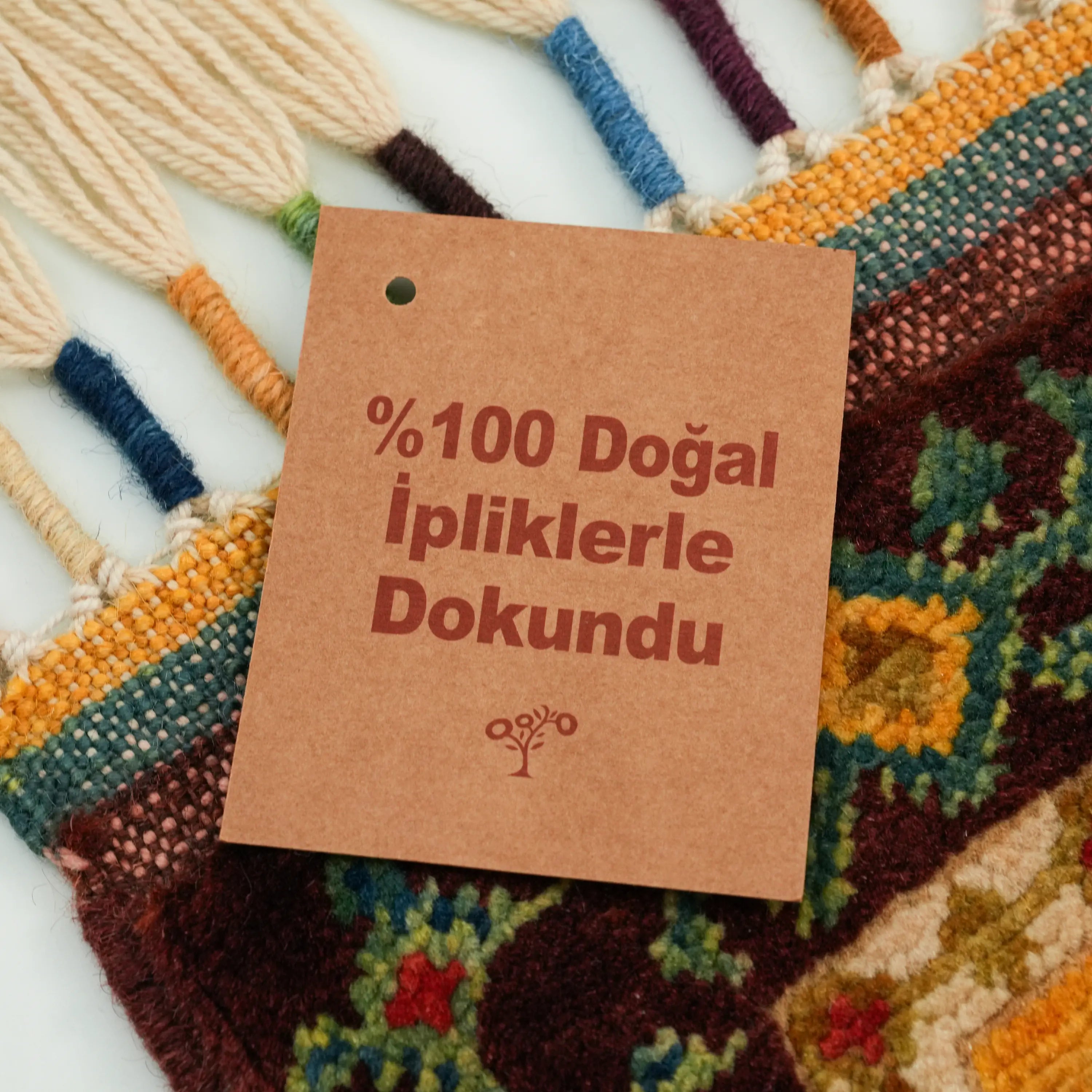 Anadolu Şal Series Colorful Handwoven Sivas Zara Patterned Wool Rug