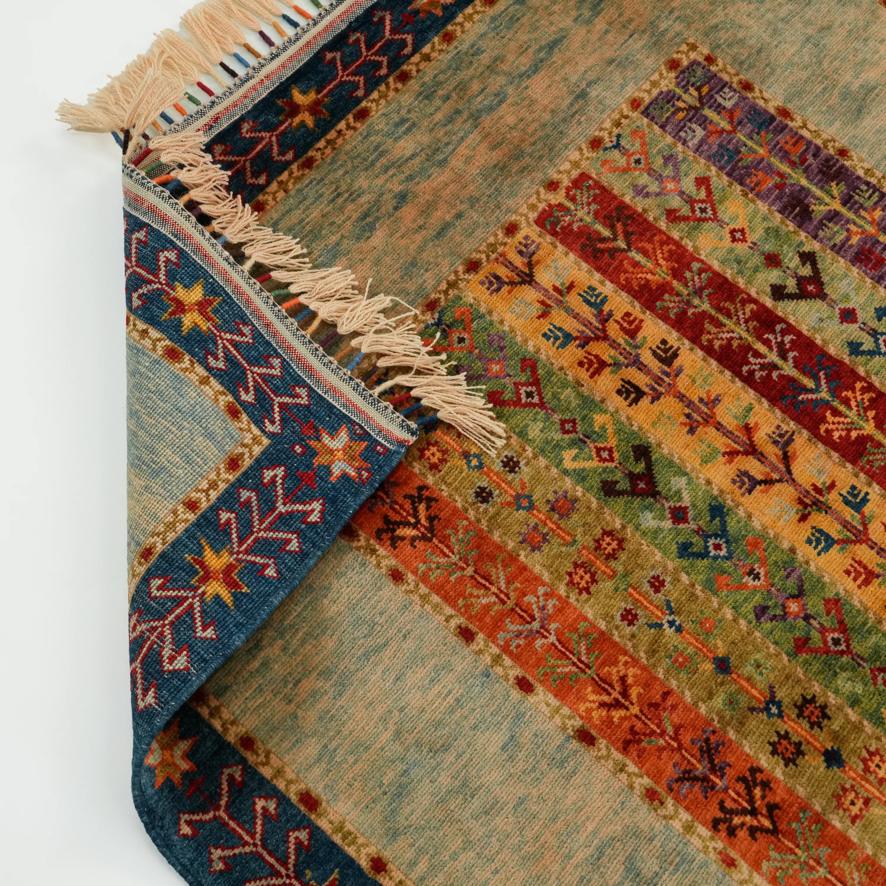 Anadolu Şal Series Sivas Zara Patterned Handwoven Wool Rug