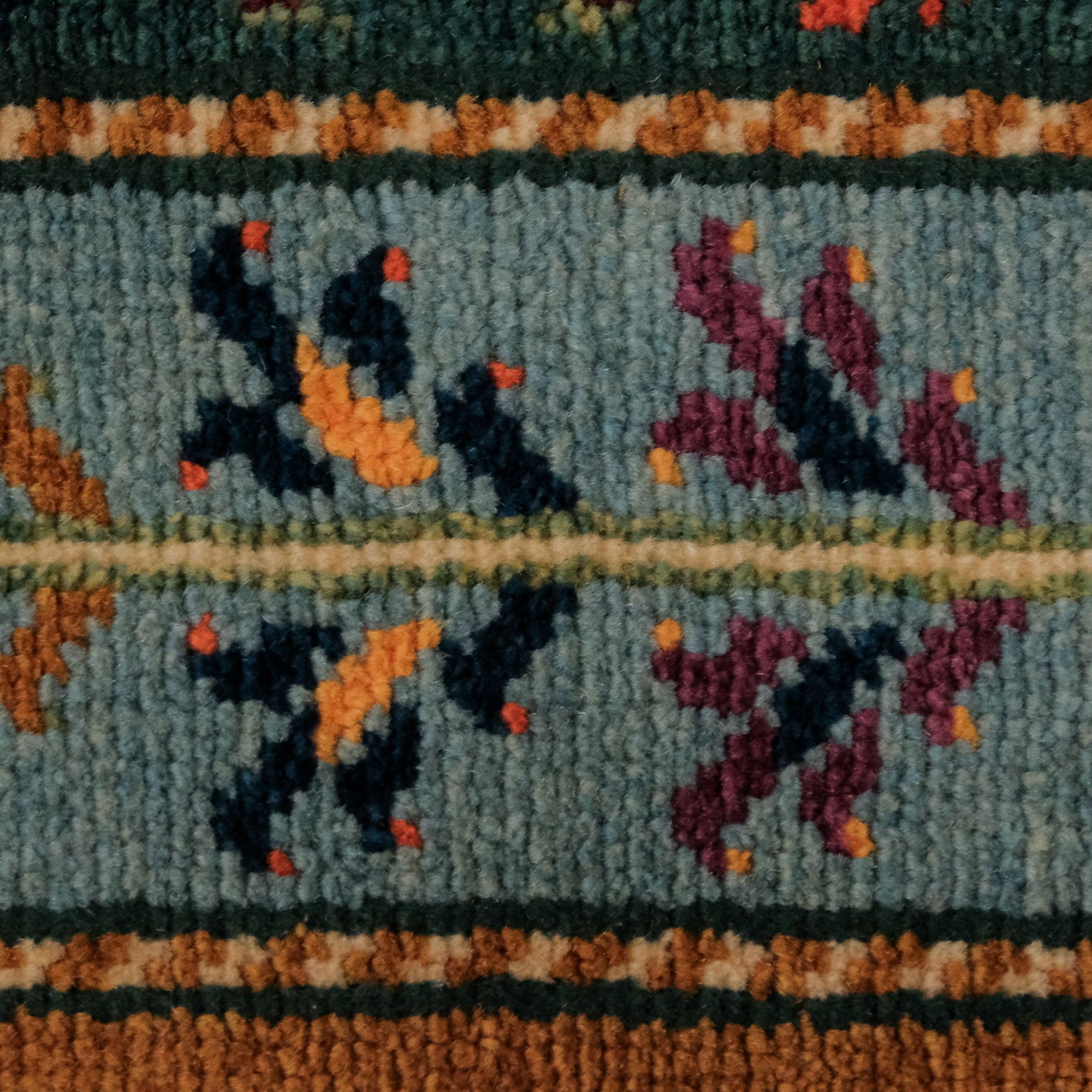 Shawl Design Hand Woven Carpet