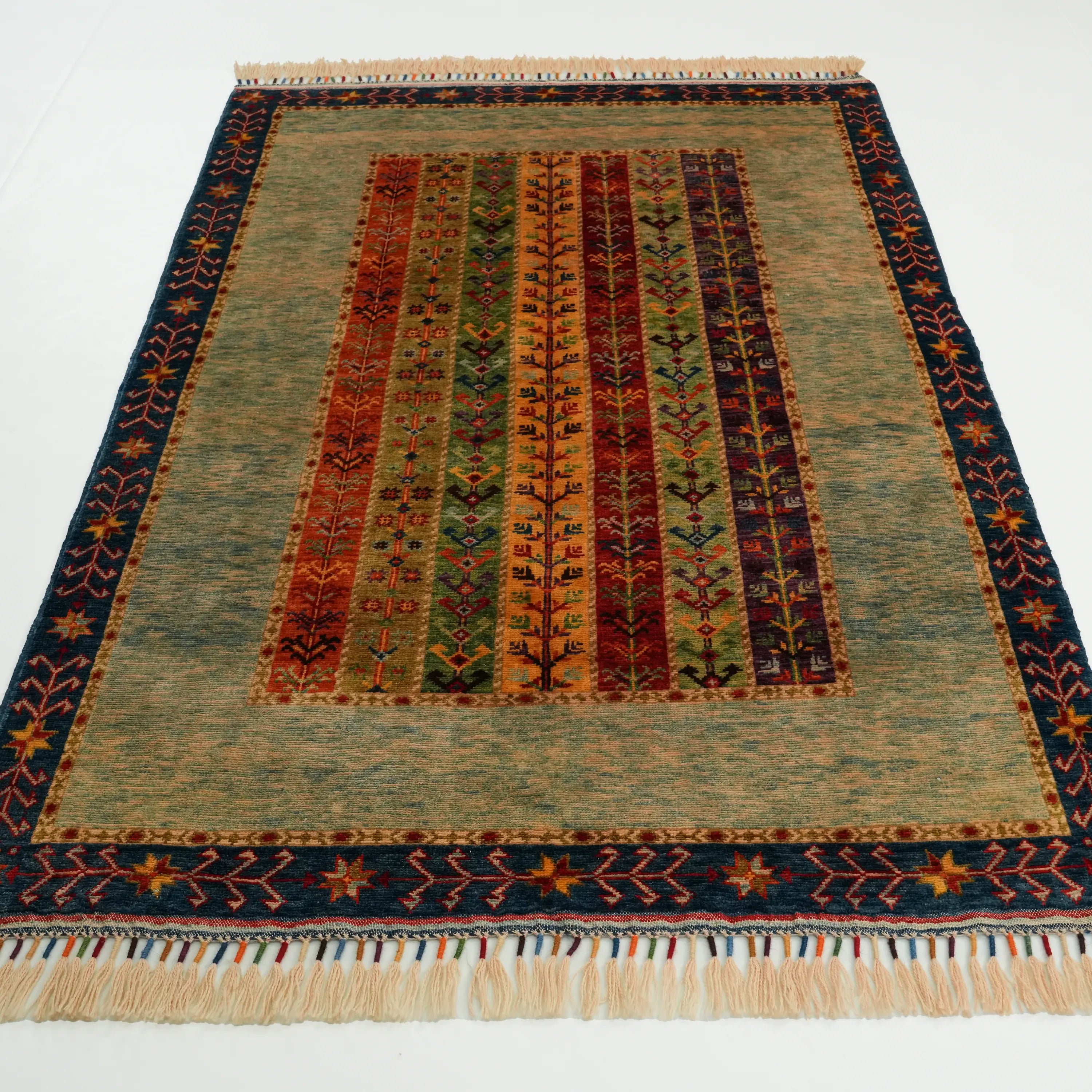 Anadolu Şal Series Sivas Zara Patterned Handwoven Wool Rug