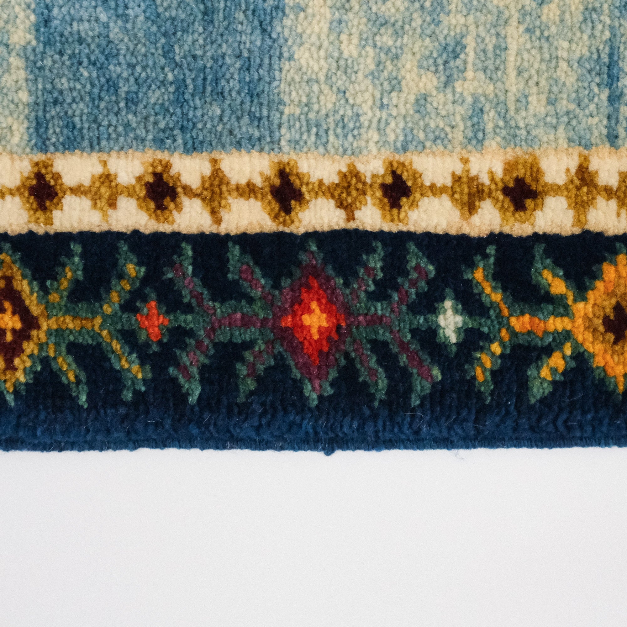 Anatolian Shawl Series Sivas Zara Patterned Hand-Woven Wool Carpet