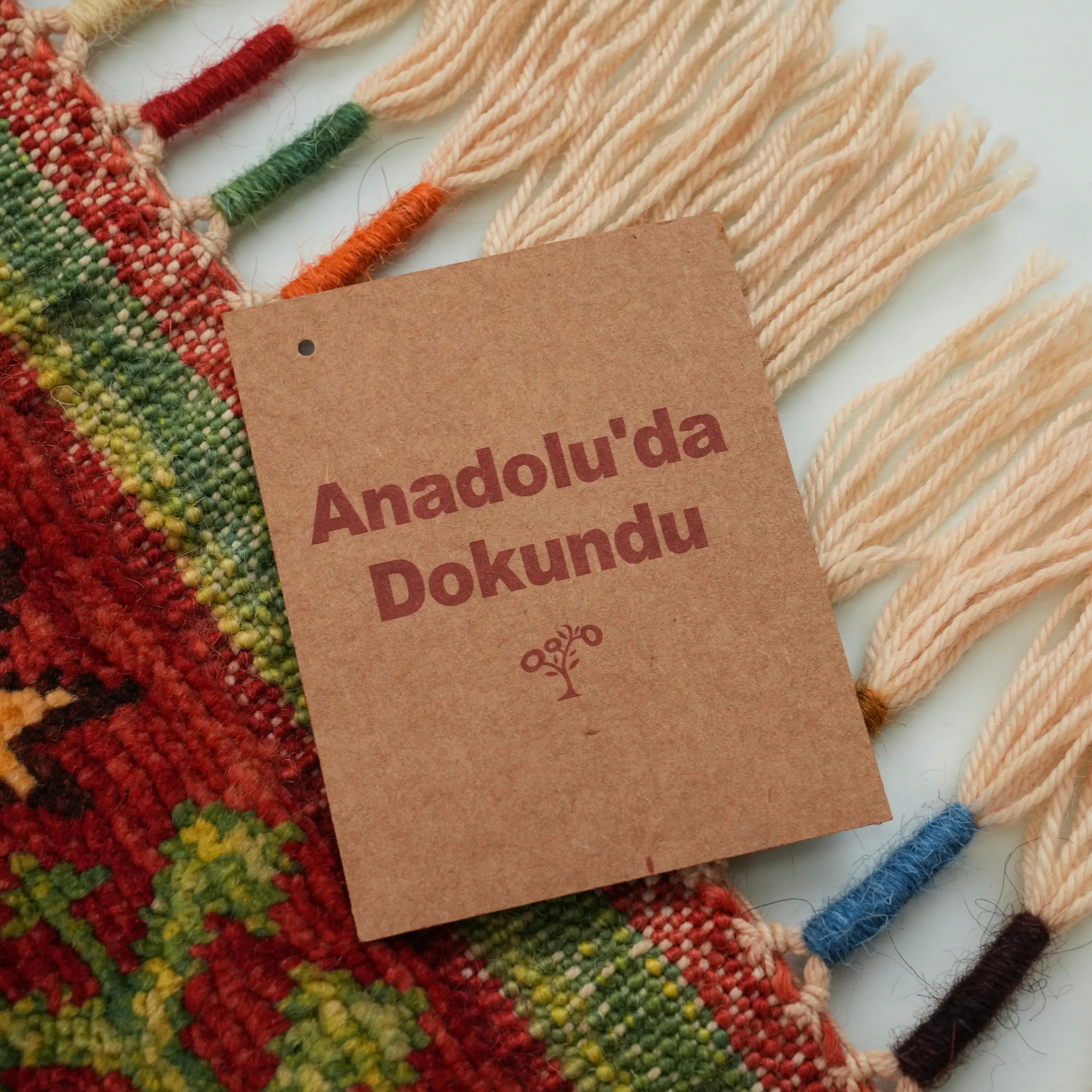 Anadolu Şal Series Sivas Zara Patterned Handwoven Wool Colorful Rug