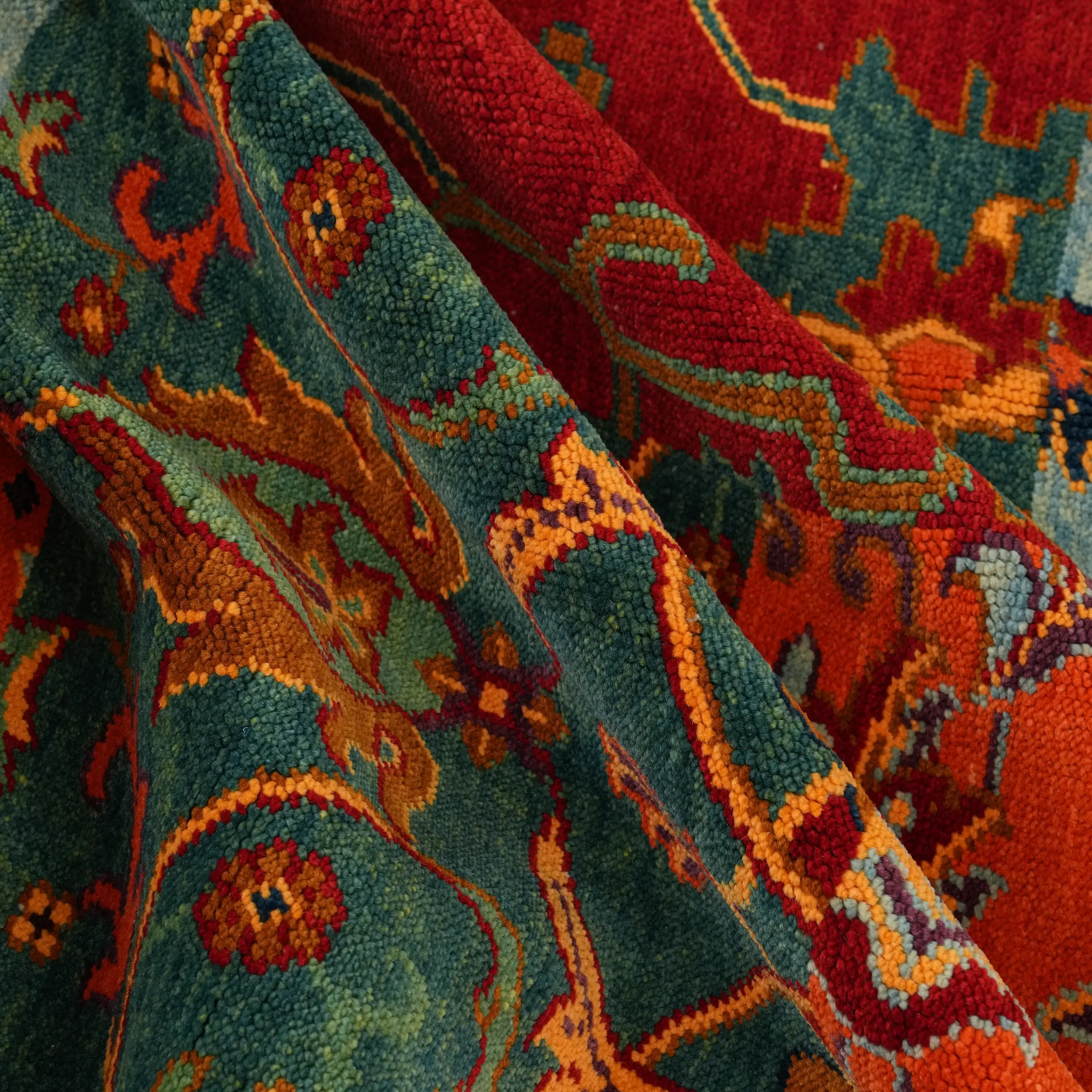 Anadolu Şal Series Wool Handwoven Patchwork Patterned Rug