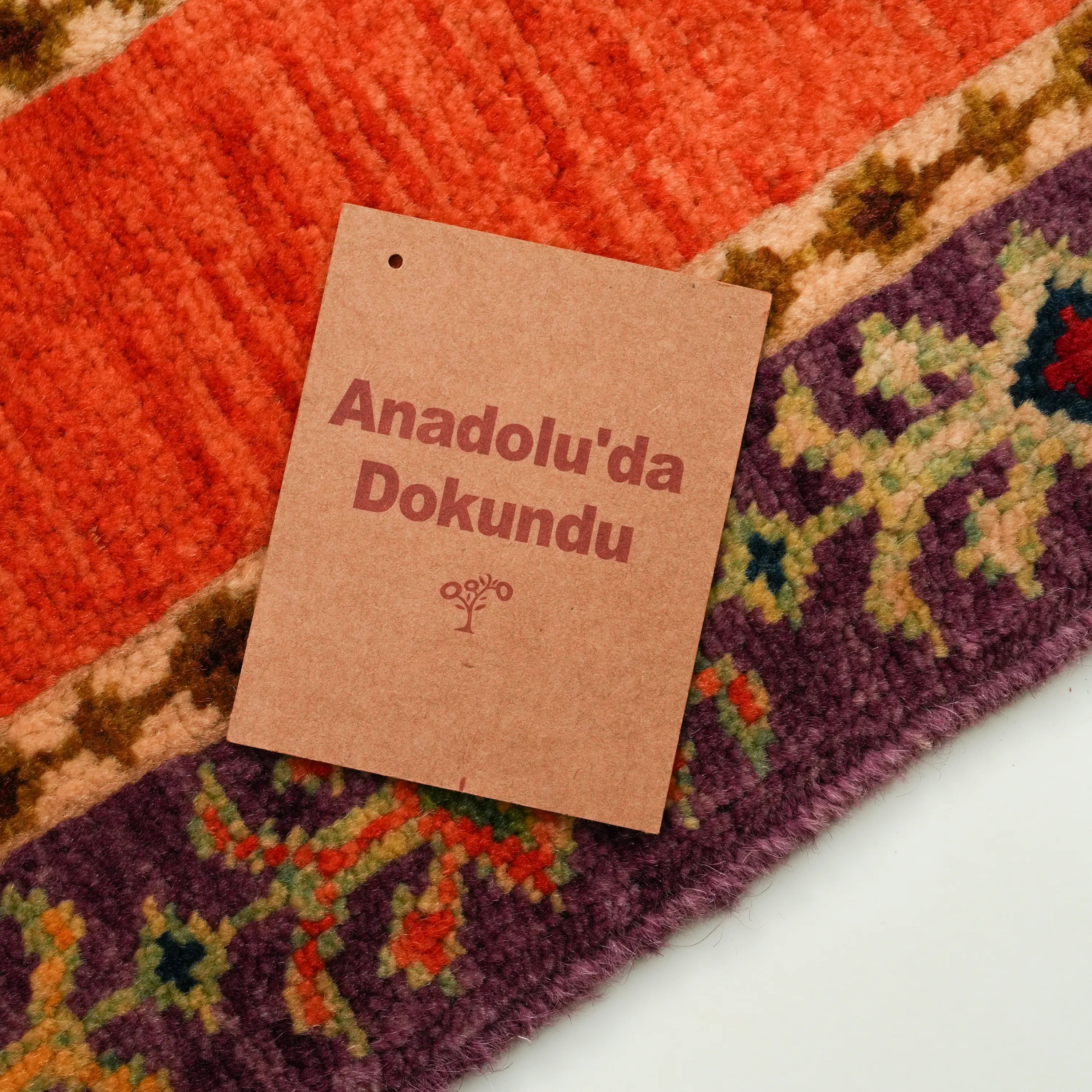 Anadolu Şal Series Wool Handwoven Sivas Zara Patterned Rug