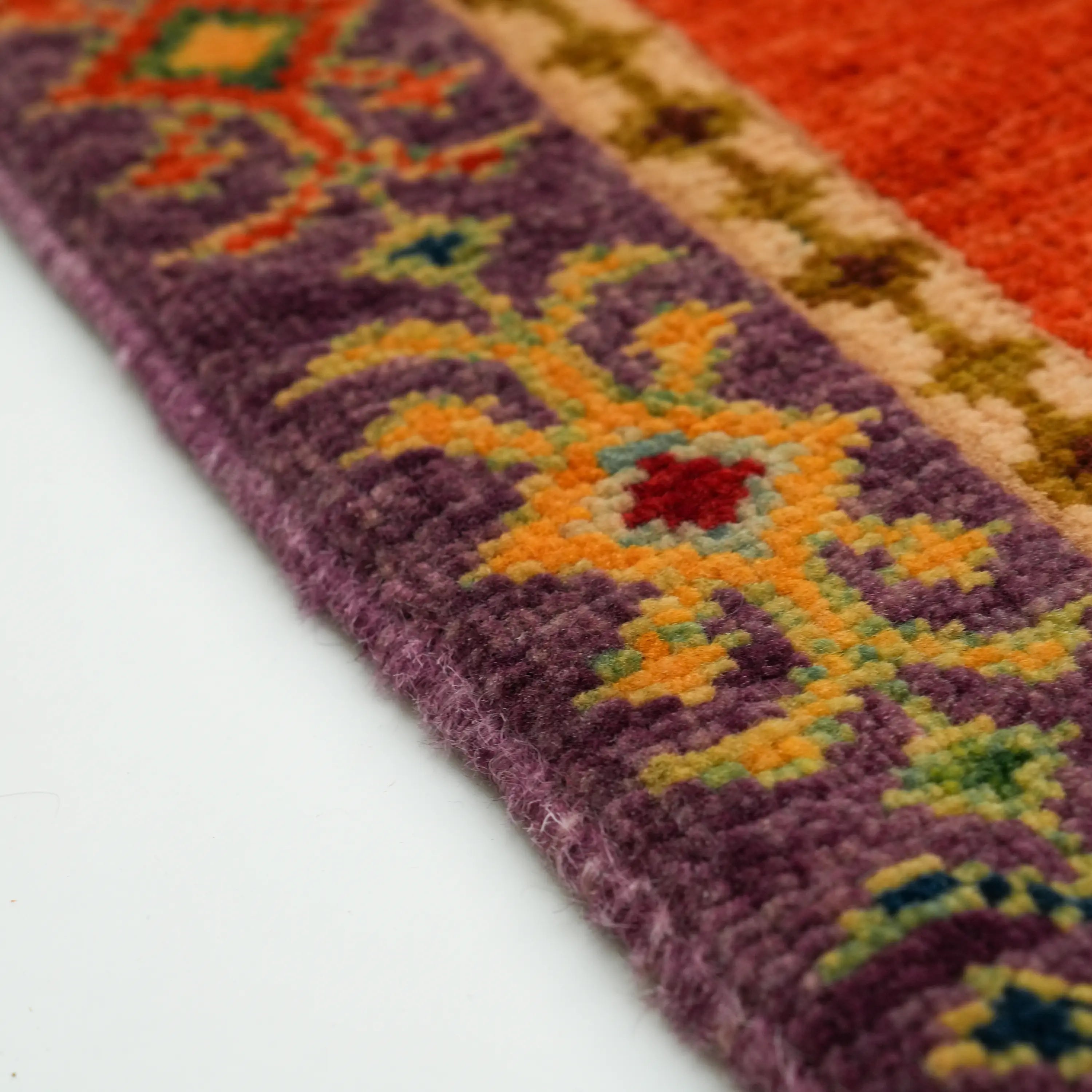 Anadolu Şal Series Wool Handwoven Sivas Zara Patterned Rug