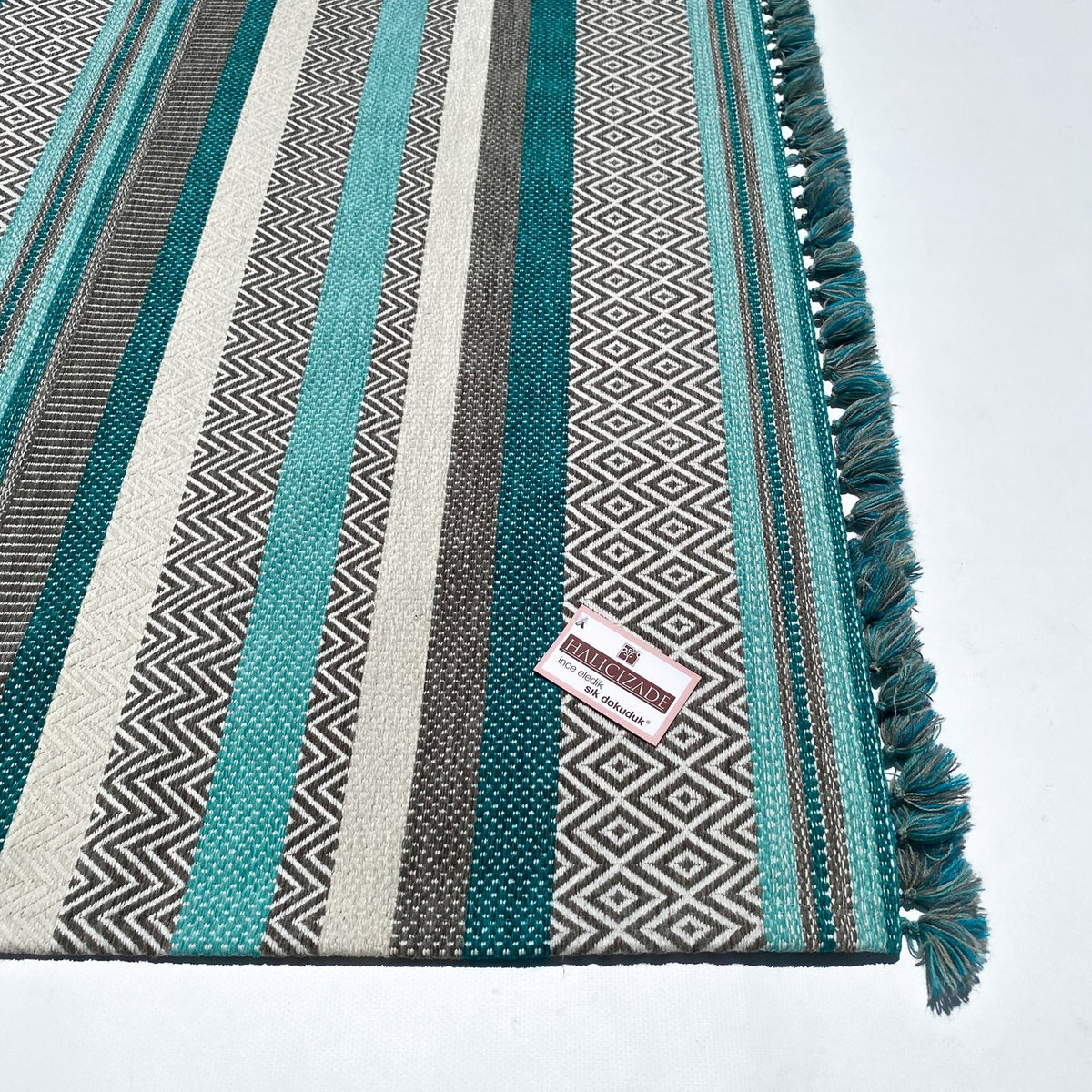 Aztec Serisi Geometrik Desenli Makine Dokuma Kilim
