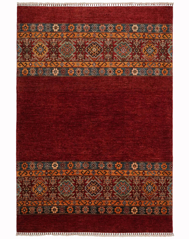 Geçmişle bugünün buluşması, derin kırmızı tonlarıyla %100 Türk düğümü.