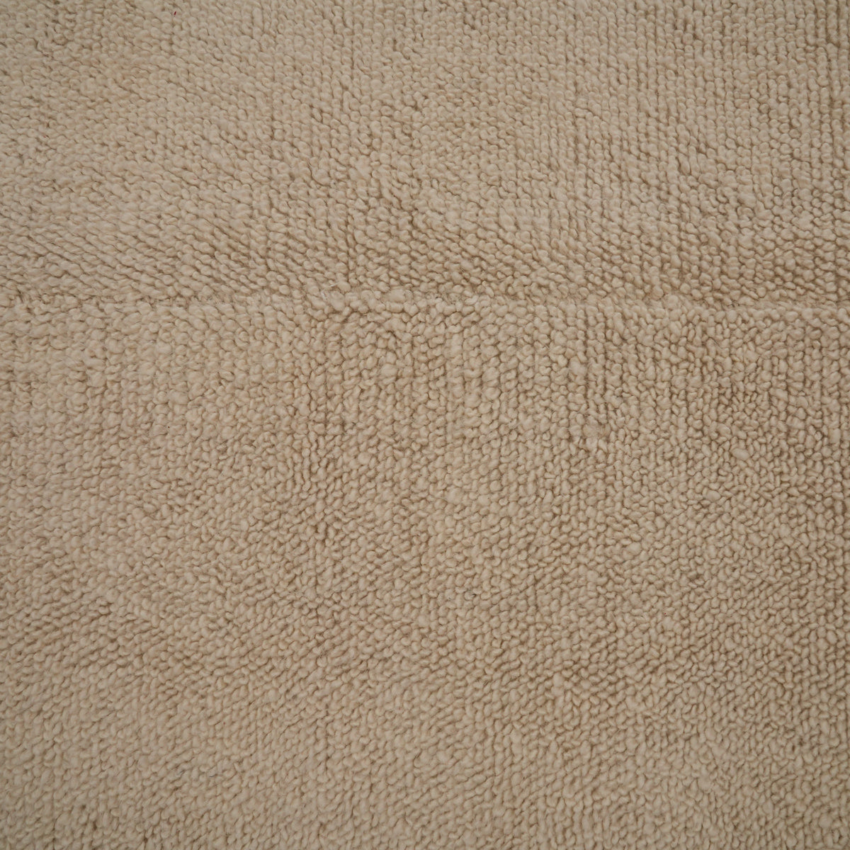 Bohem Serisi Krem Sade Desenli Yün Tezgah Dokuma Kilim — modern tasarım