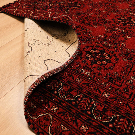 Buhari Series Afghan Design Machine Woven Carpet