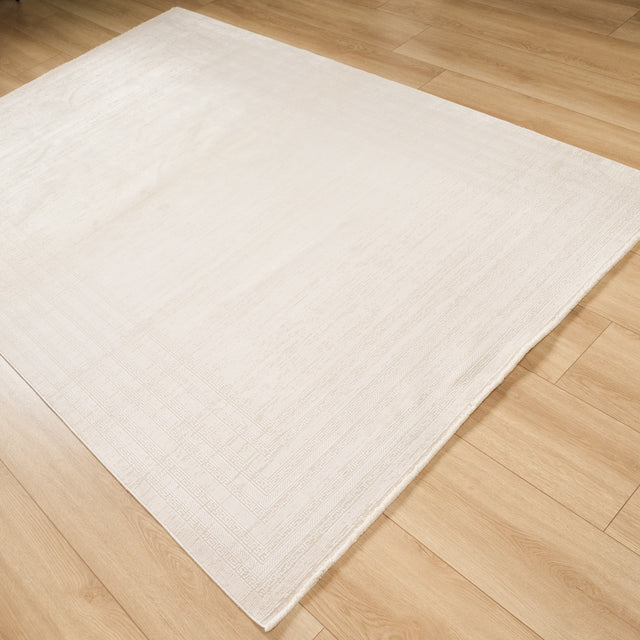 Çerçeve Desenli Makine Dokuma Halı, beyaz, 80x150 – 240x340 cm — Halıcızade