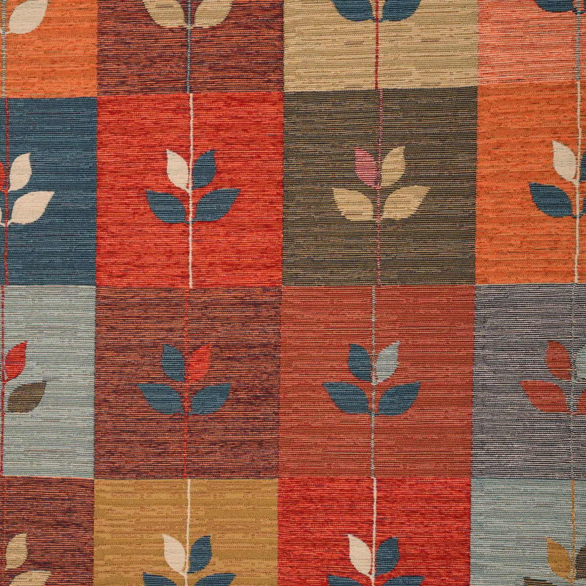 Çiçek Desenli Rengarenk Pamuk Kilim — etnik desenli
