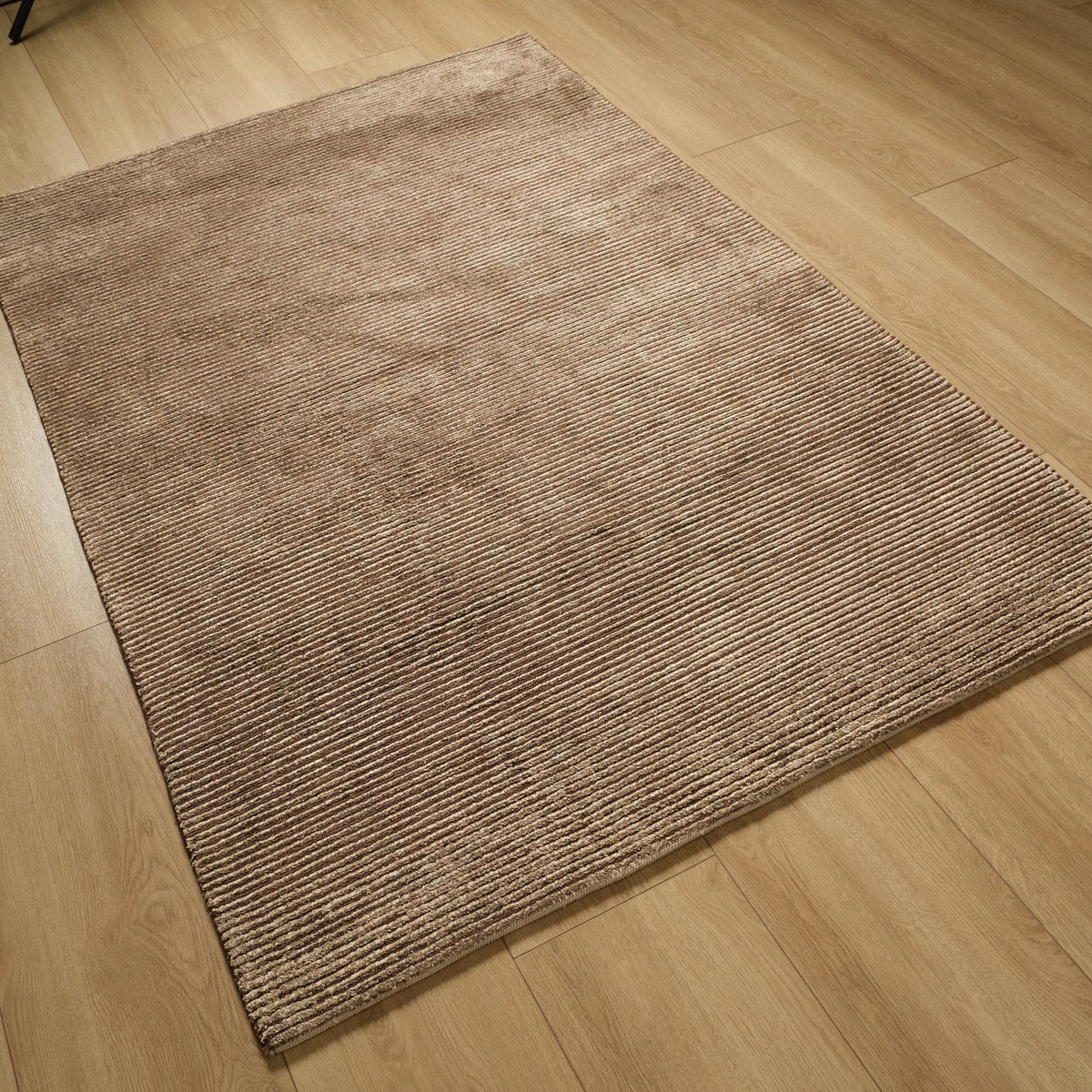 Çizgi Desenli El Dokuma Halı, kahverengi, 120x180 cm — Halıcızade