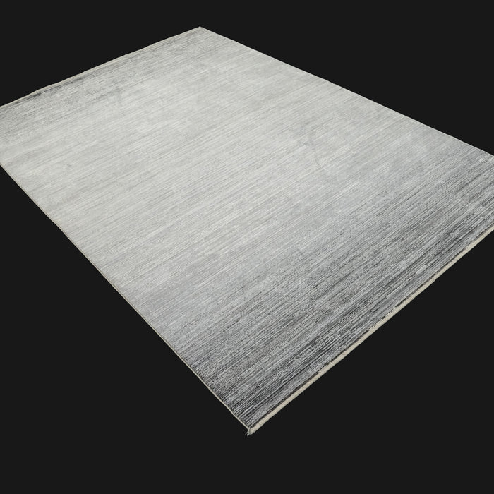 Çizgi Desenli Makine Dokuma Halı, gri, 80x150 – 300x400 cm — Halıcızade