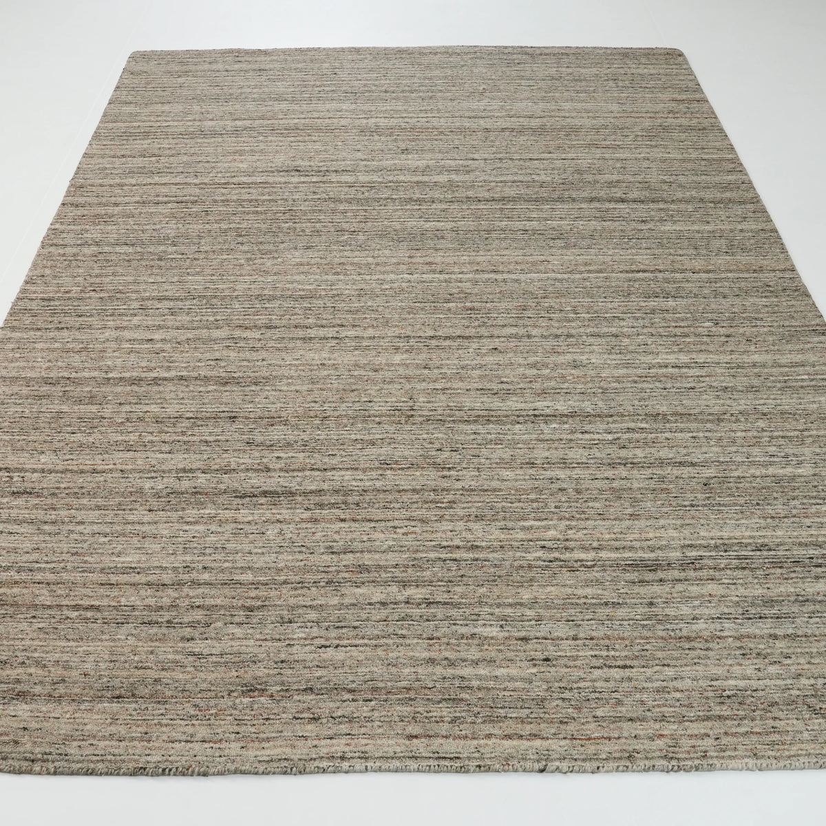 Çizgi Desenli Vizon Yün Tezgah Dokuma Halı — 200x300 cm