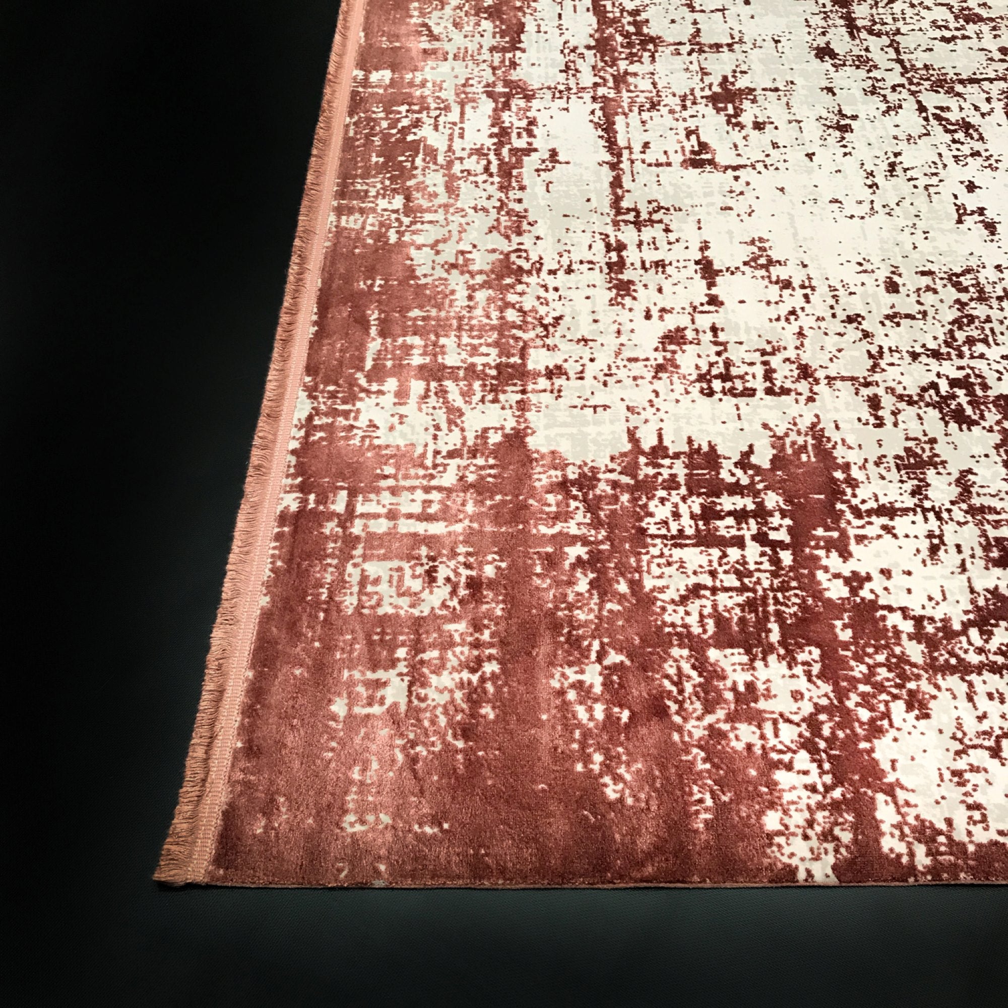 Cordoba Series Machine Woven Abstract Pattern Copper Rug