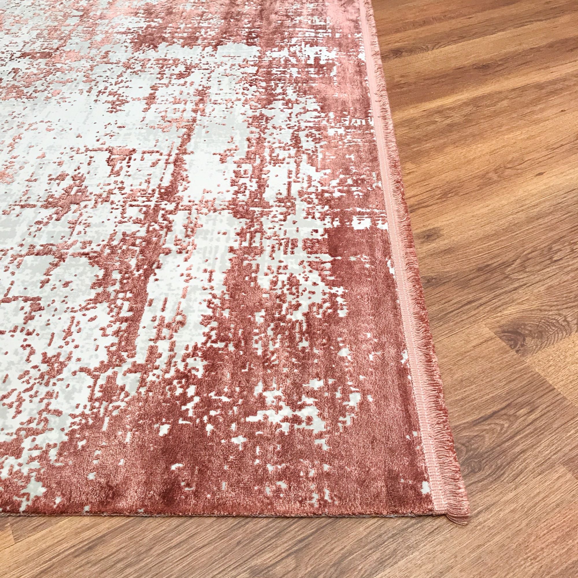 Cordoba Series Machine Woven Abstract Pattern Copper Rug