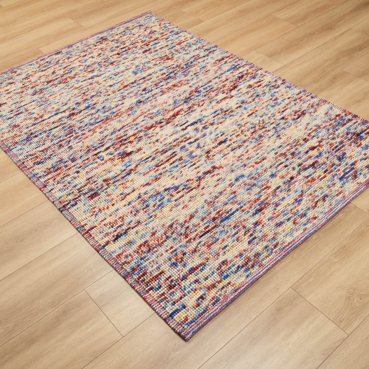 Drop Serisi El Dokuma Soyut Desenli Yün Rengarenk Kilim, 120x180 – 170x240 cm — Halıcızade