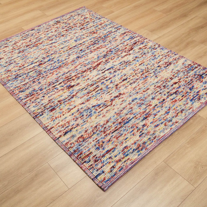 Drop Serisi El Dokuma Soyut Desenli Yün Rengarenk Kilim, 120x180 – 170x240 cm — Halıcızade
