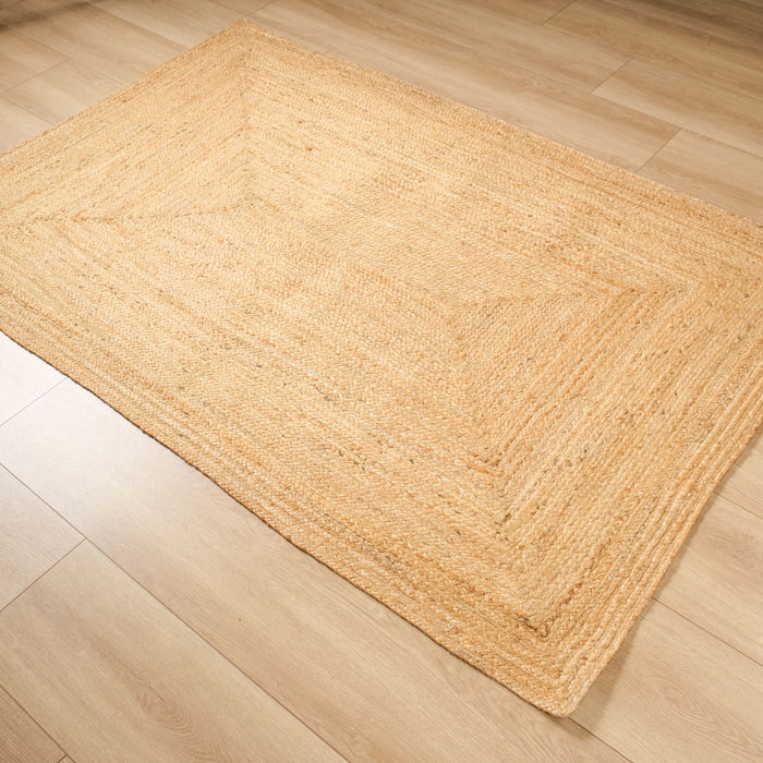 Echo Jüt Serisi Sade Desenli El Dokuma Halı, kahverengi, 120x180 – 250x350 cm — Halıcızade