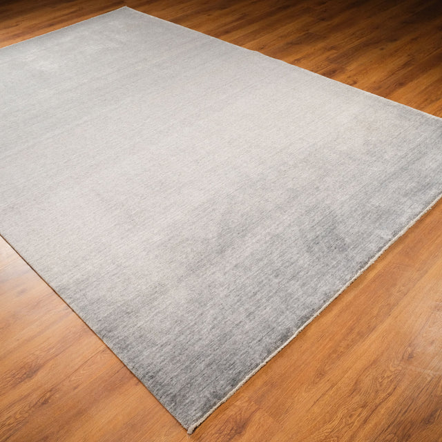 Taftan Serisi Sade Desenli Tezgah Dokuma Halı, gri, 80x140 – 300x390 cm — Halıcızade