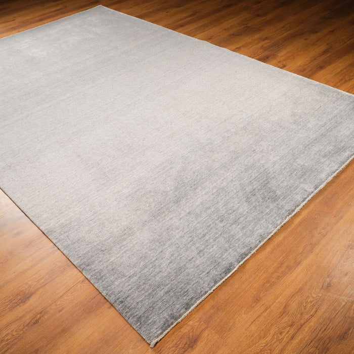 Taftan Serisi Sade Desenli Tezgah Dokuma Halı, gri, 80x140 – 300x390 cm — Halıcızade