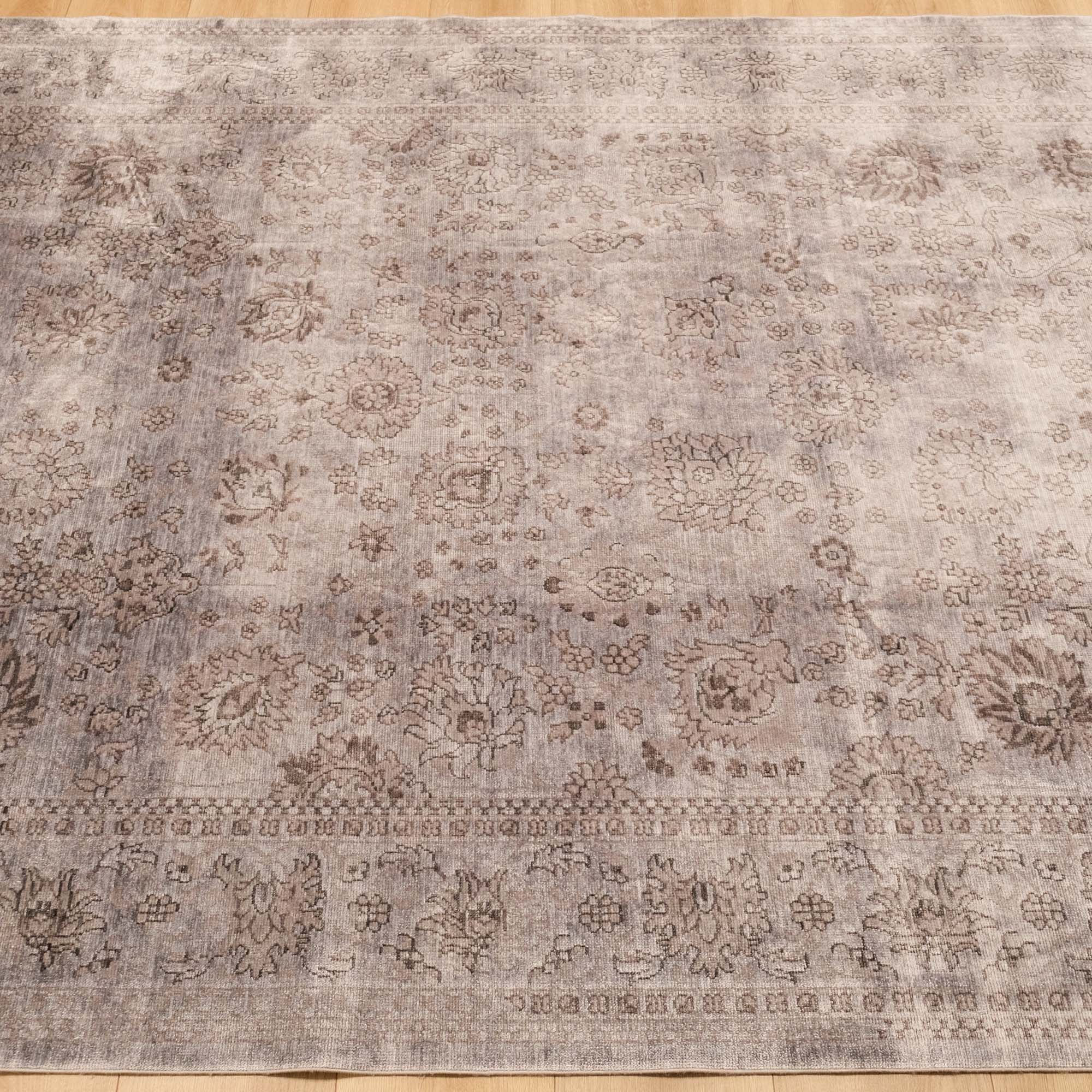 Taftan Oushak Design Machine Woven Carpet