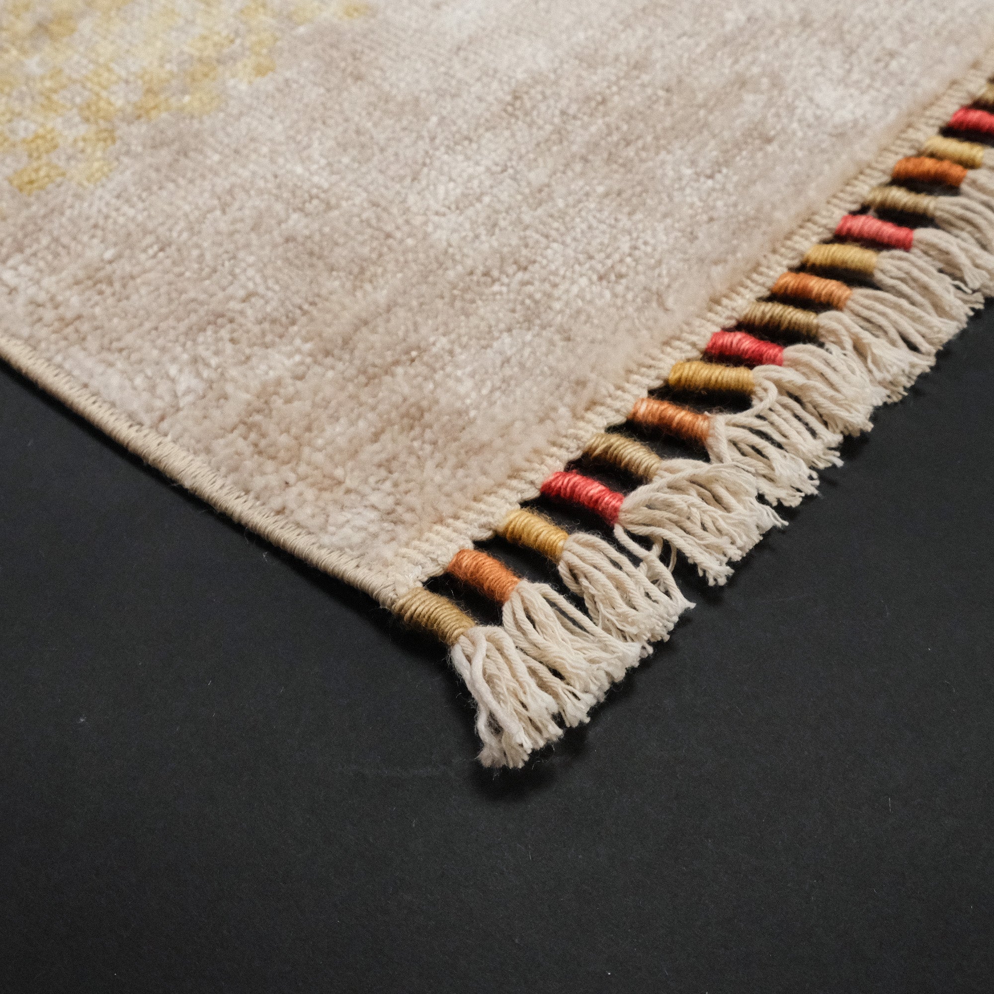 Eco Carpet Zara Machine Woven Bamboo Patchwork Carpet