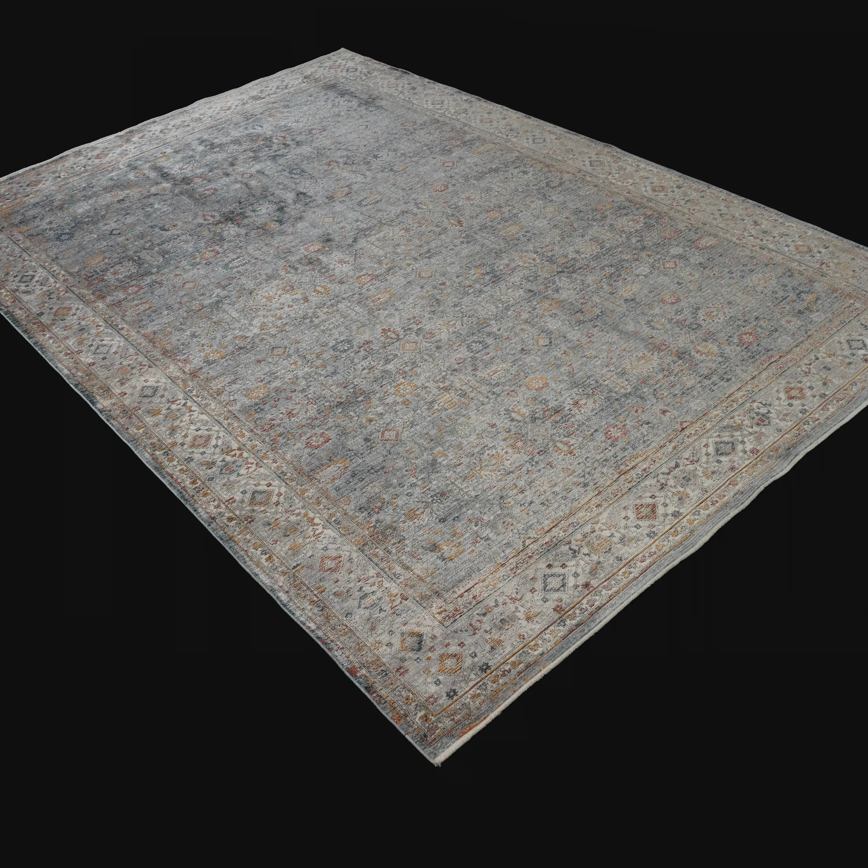 Çiçek Desenli Makine Dokuma Halı