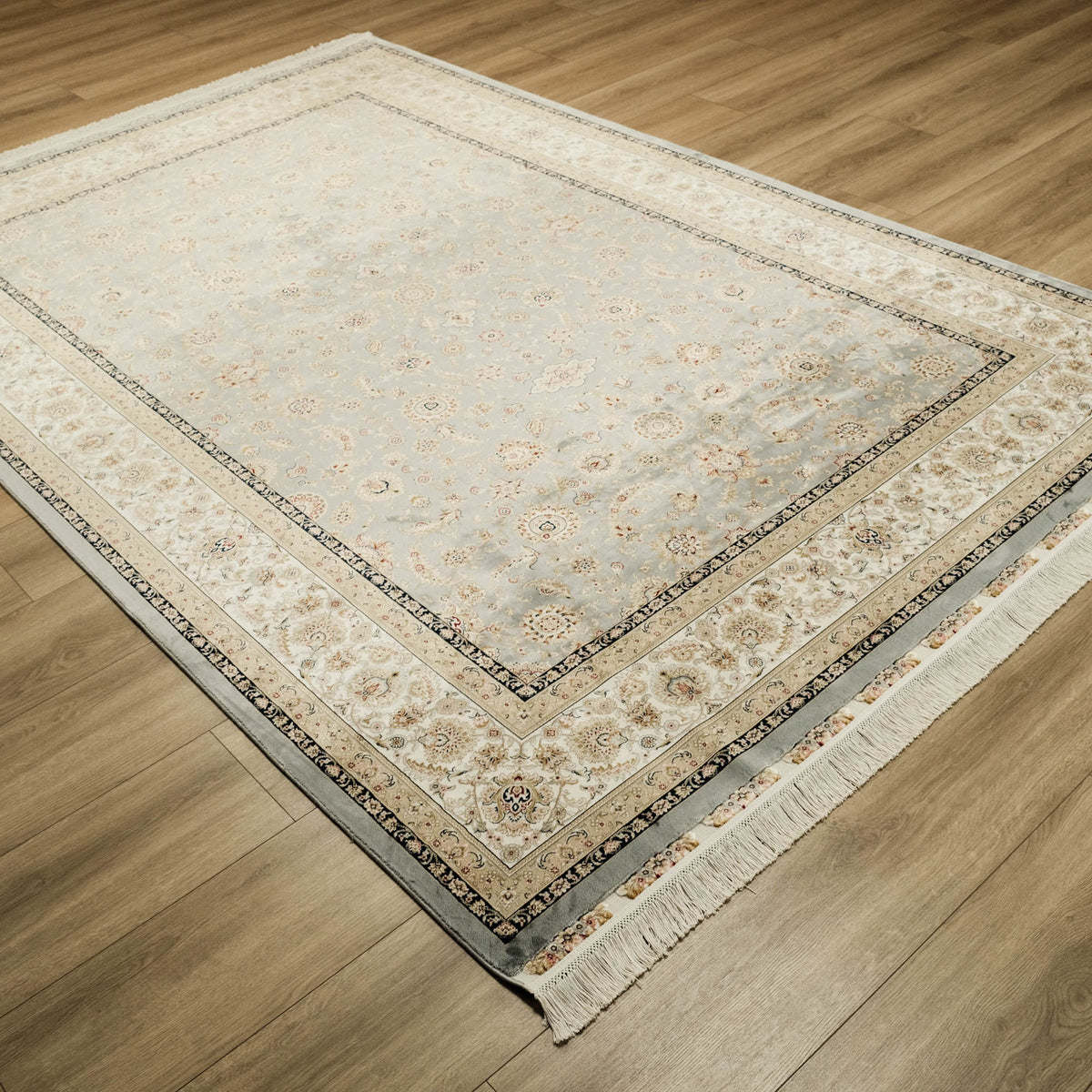 Efsun Serisi Uşak Desenli Makine Dokuma Halı, mavi, 160x230 – 200x300 cm — Halıcızade