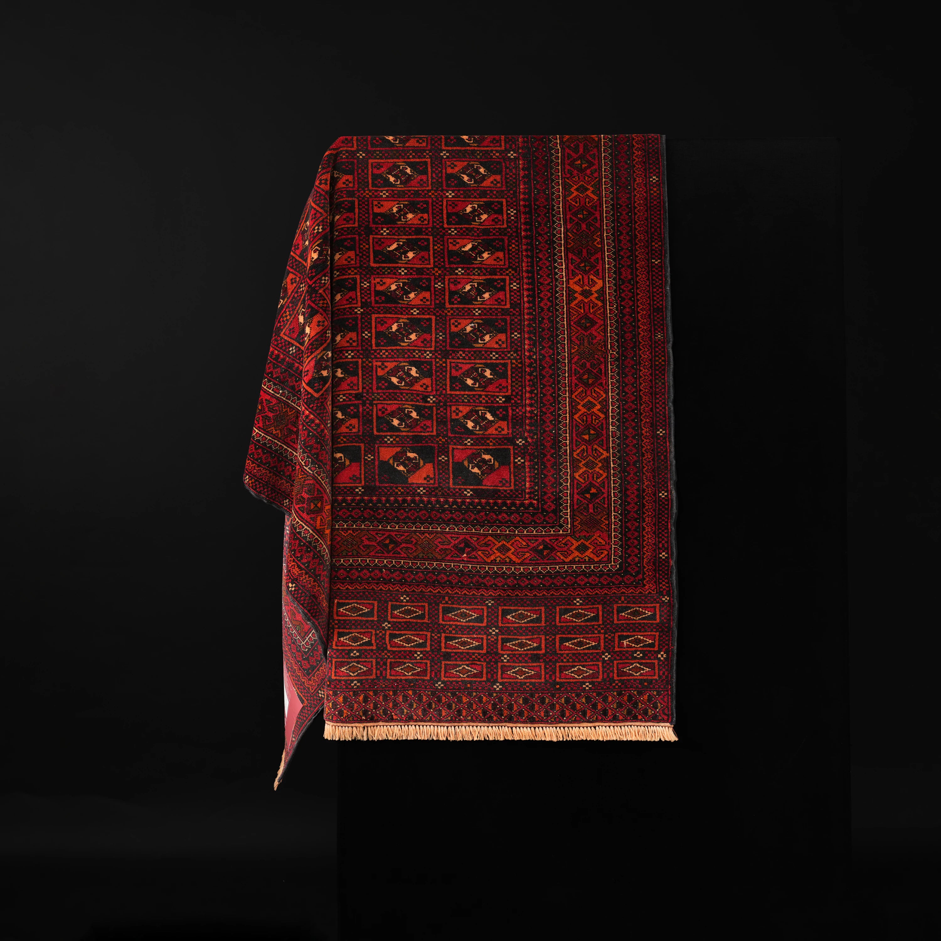 El Dokuma Afgan Desenli 70+ Yaş Belüç Herat Halısı
