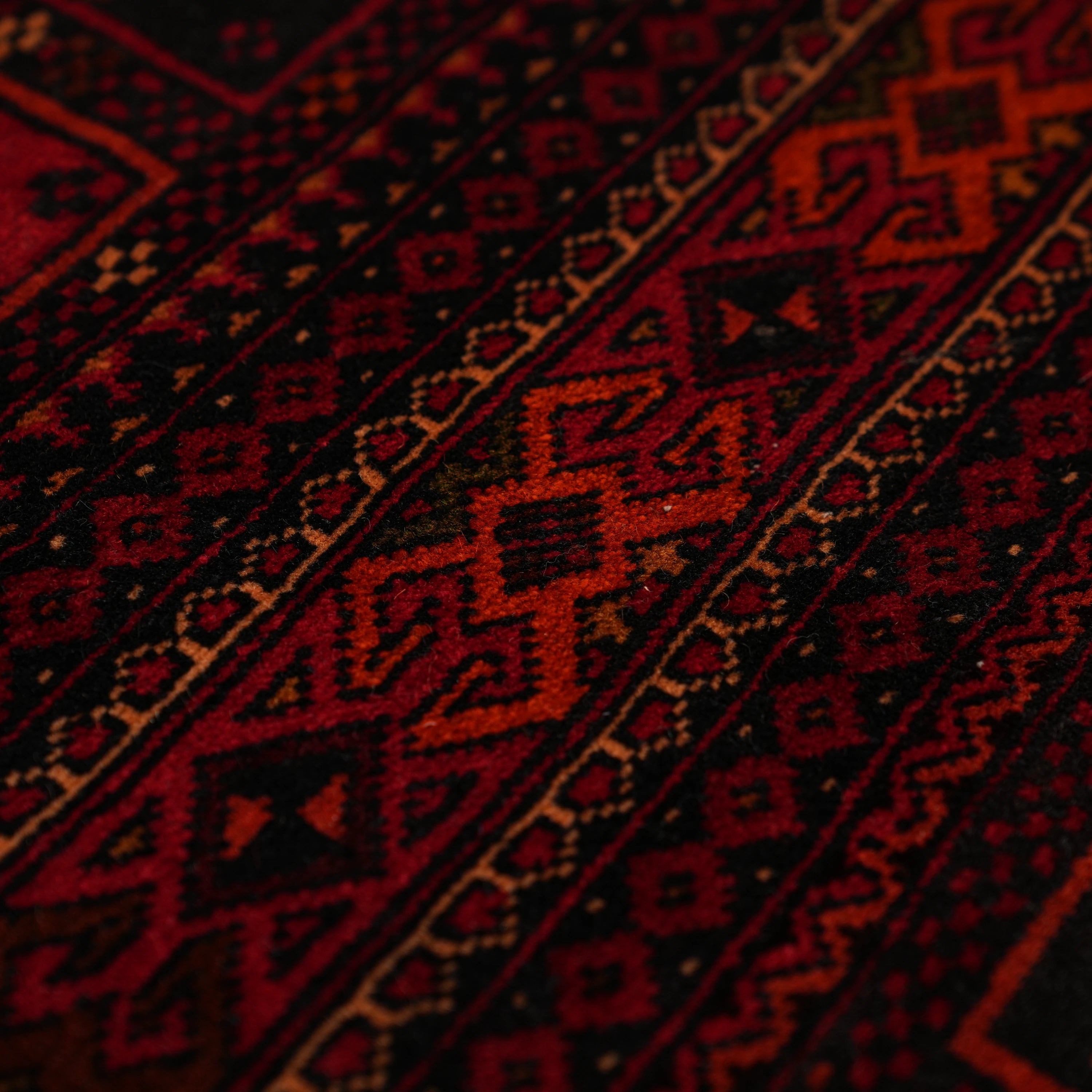 El Dokuma Afgan Desenli 70+ Yaş Belüç Herat Halısı