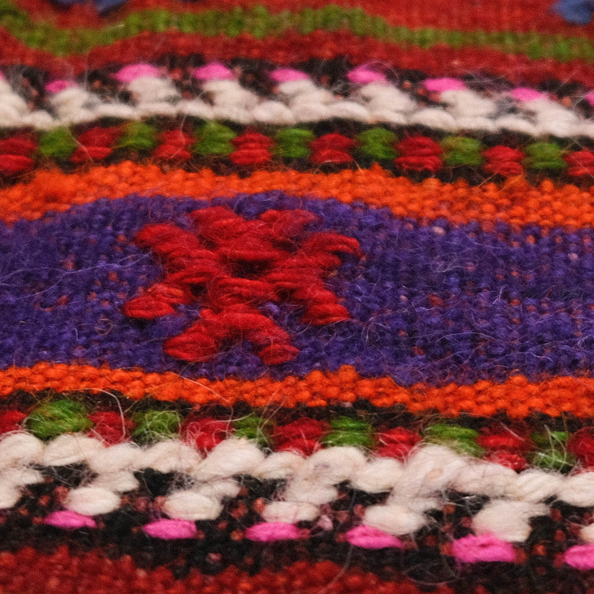 El Dokuma Anadolu Desenli Sandık Eskisi Burdur Cicim Kilim — etnik desenli