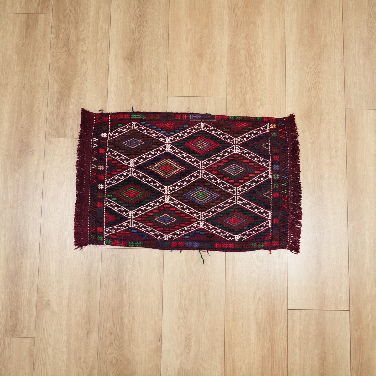 Konya Karapınar Sandık Eskisi El Dokuma Yün Cicim Kilim — Anadolu deseni