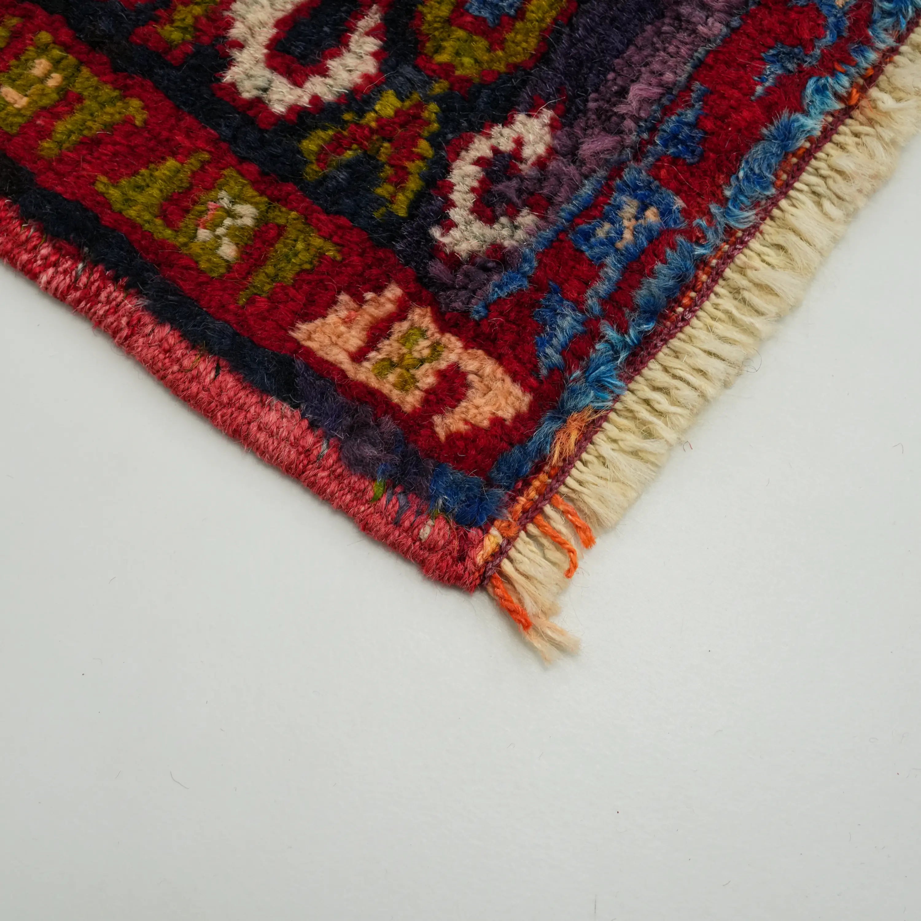 El Dokuma Anadolu Desenli Konya Karapınar Köy Dokuma Sandık Eskisi Yün Halı