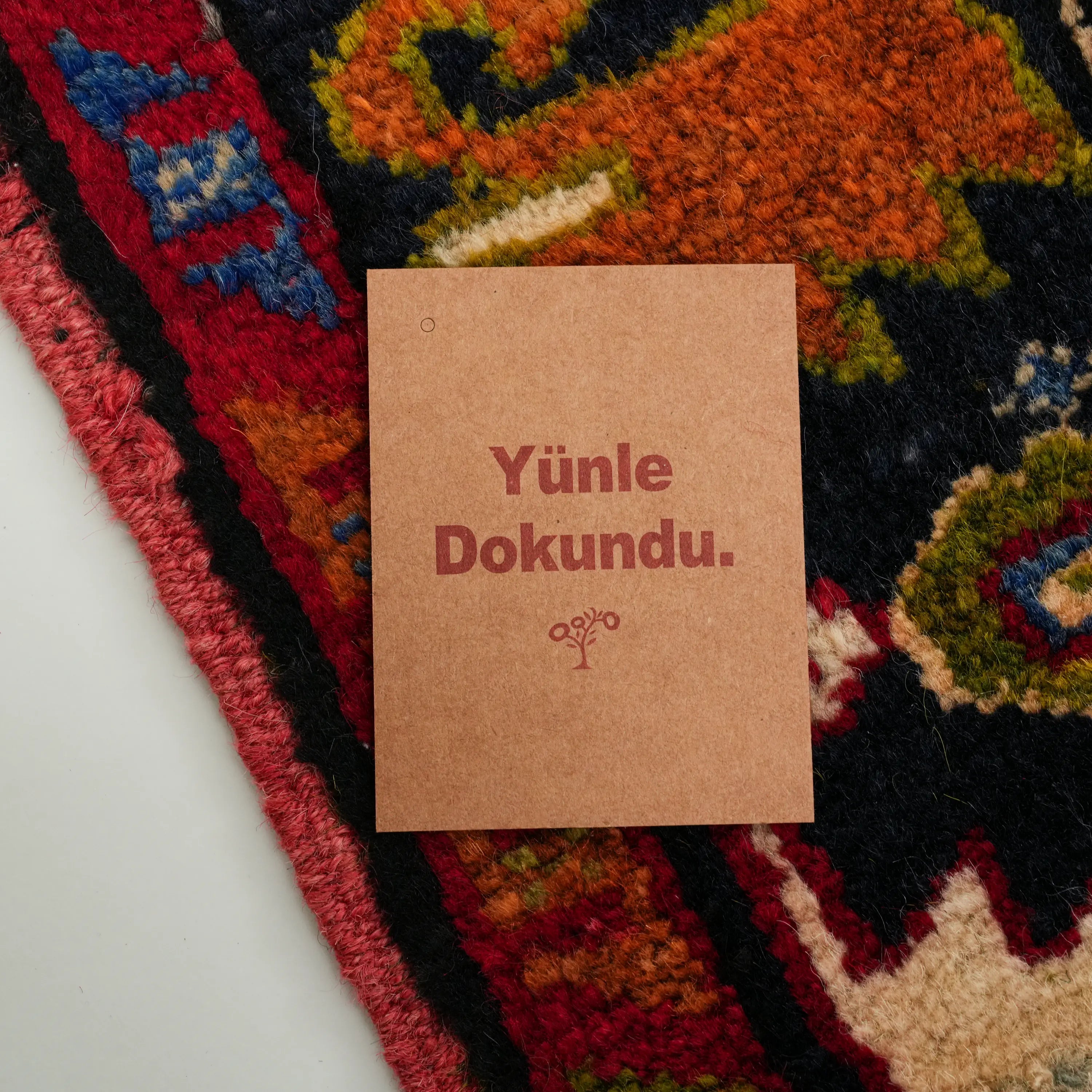 El Dokuma Anadolu Desenli Konya Karapınar Köy Dokuma Sandık Eskisi Yün Halı