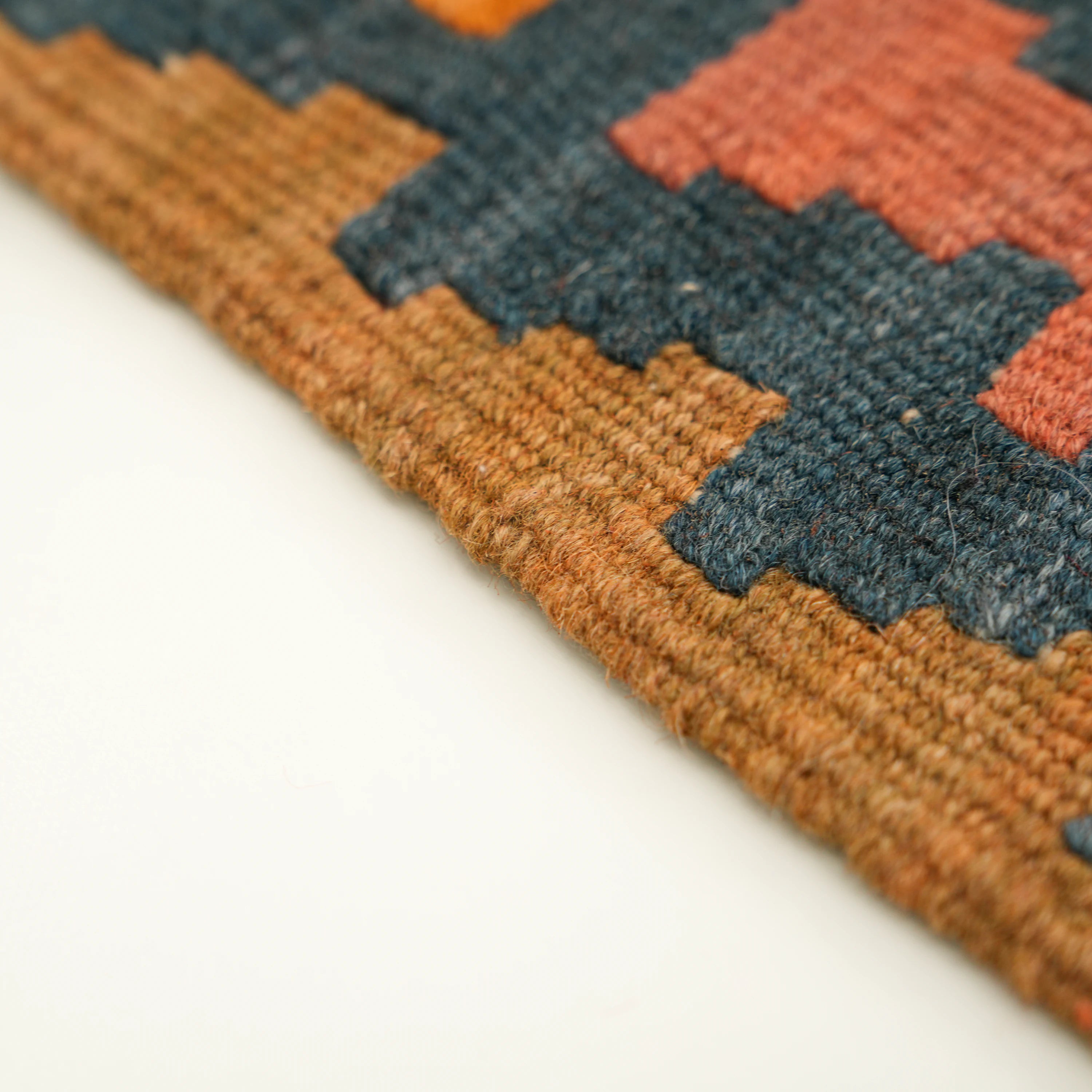 Handwoven Anatolian Pattern colorful Wool Kayseri Kilim