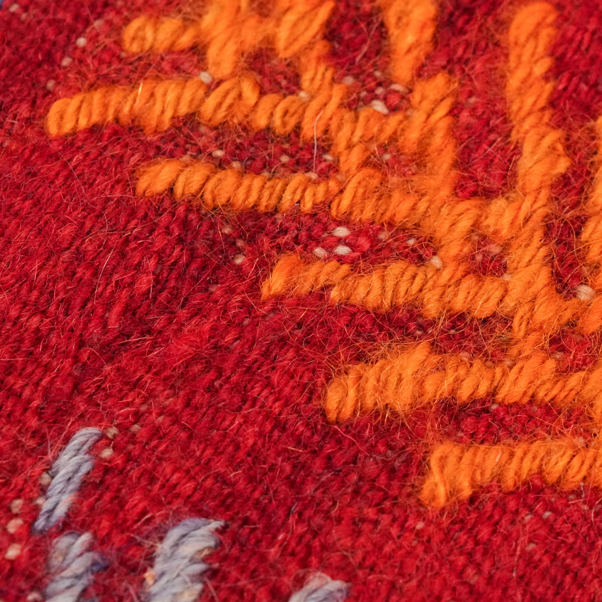 Hand Woven Anatolian Patterned Colorful Wool Sivas Rug