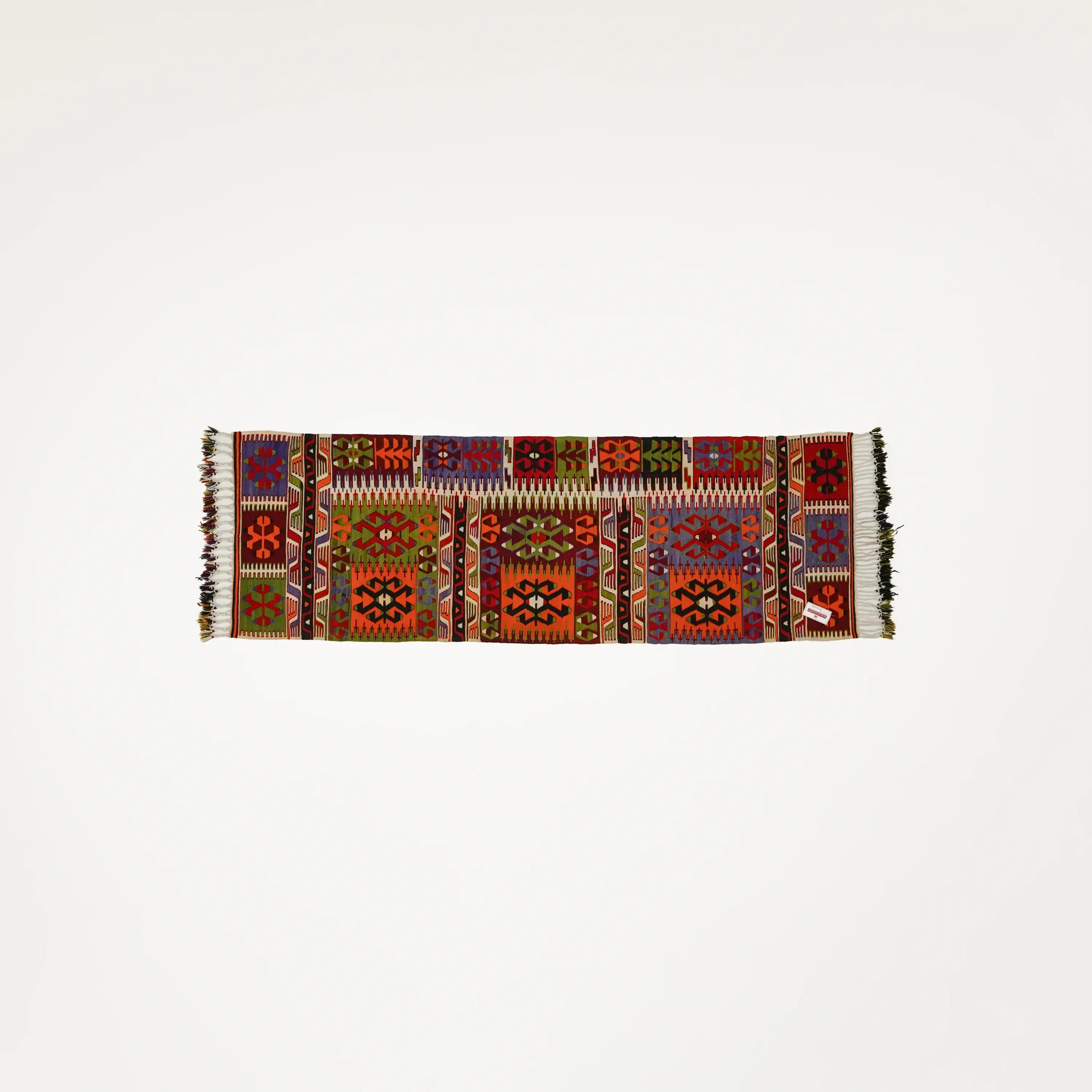 Handwoven Anatolian Patterned Chest Antique Denizli Çalçırpı Kilim