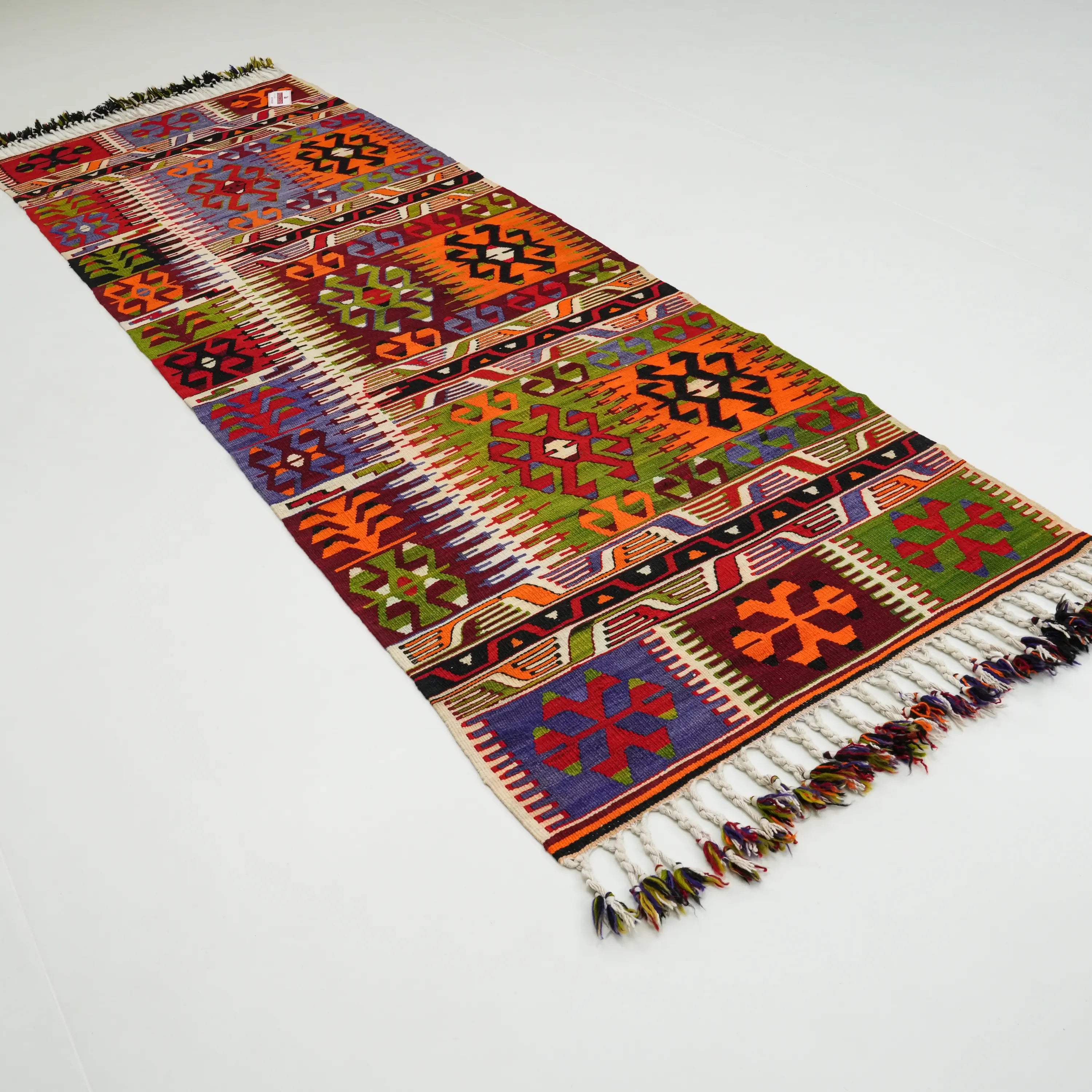 Handwoven Anatolian Patterned Chest Antique Denizli Çalçırpı Kilim