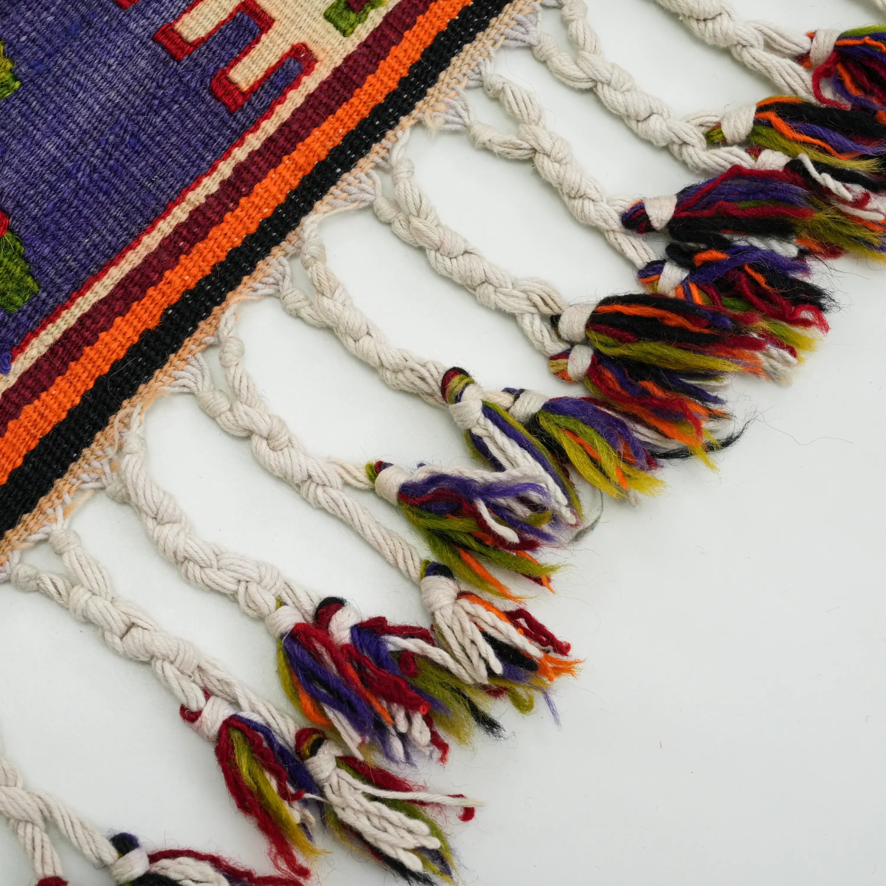 Handwoven Anatolian Patterned Chest Antique Denizli Çalçırpı Kilim