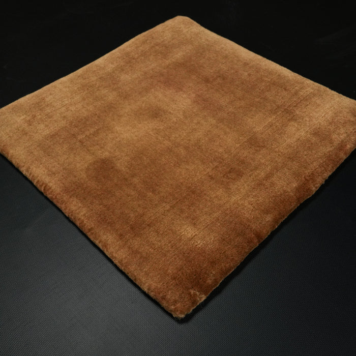 Tezgah Dokuma Sade Desenli %100 Yün Bakır Halı, bakır, 45x45 cm — Halıcızade