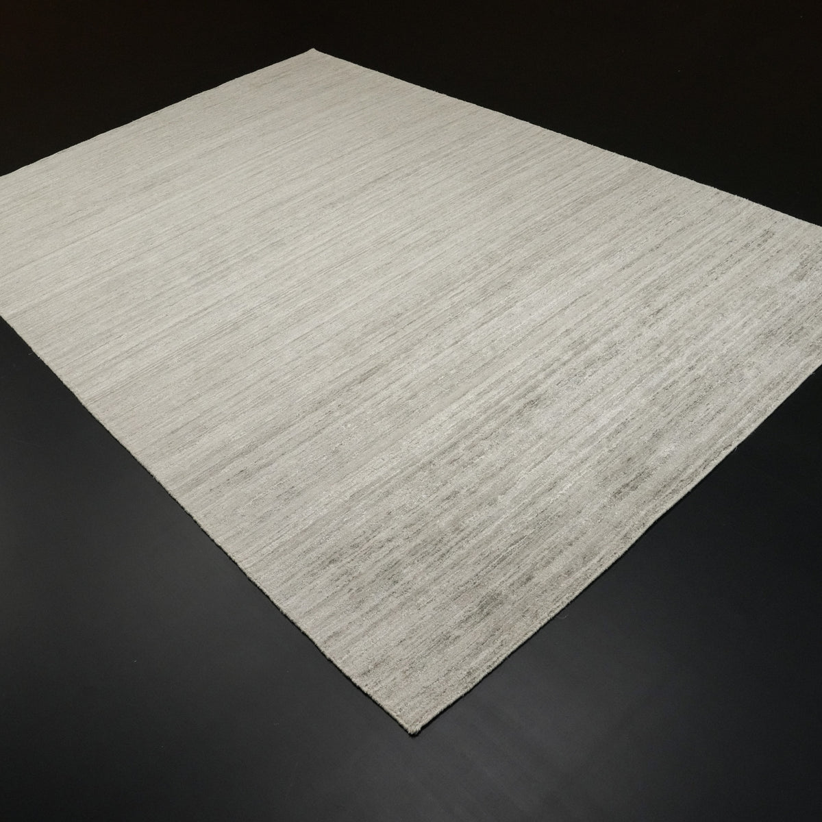 El Dokuma Sade Desenli Gri Halı, 200x300 – 250x350 cm — Halıcızade