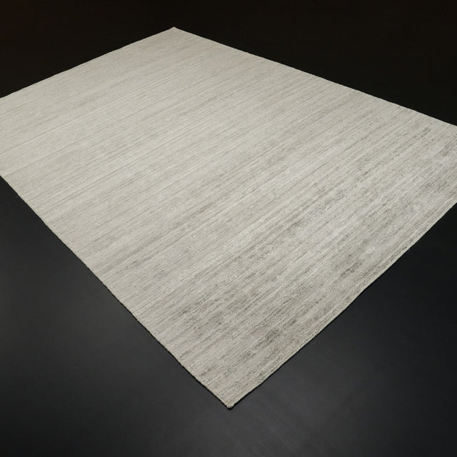 El Dokuma Sade Desenli Gri Halı, 200x300 – 250x350 cm — Halıcızade