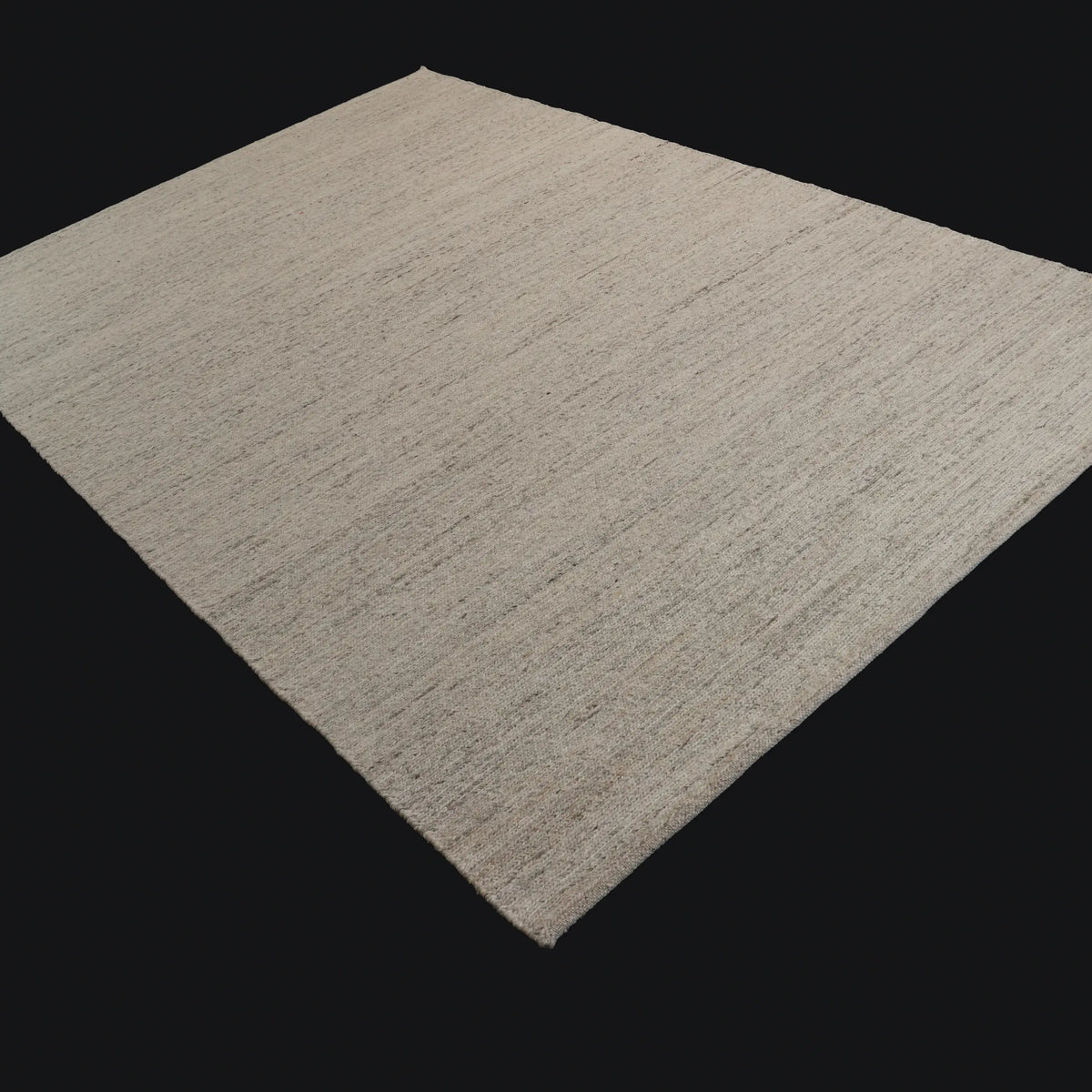 El Dokuma Sade Desenli Yün Krem Halı, 200x300 cm — Halıcızade