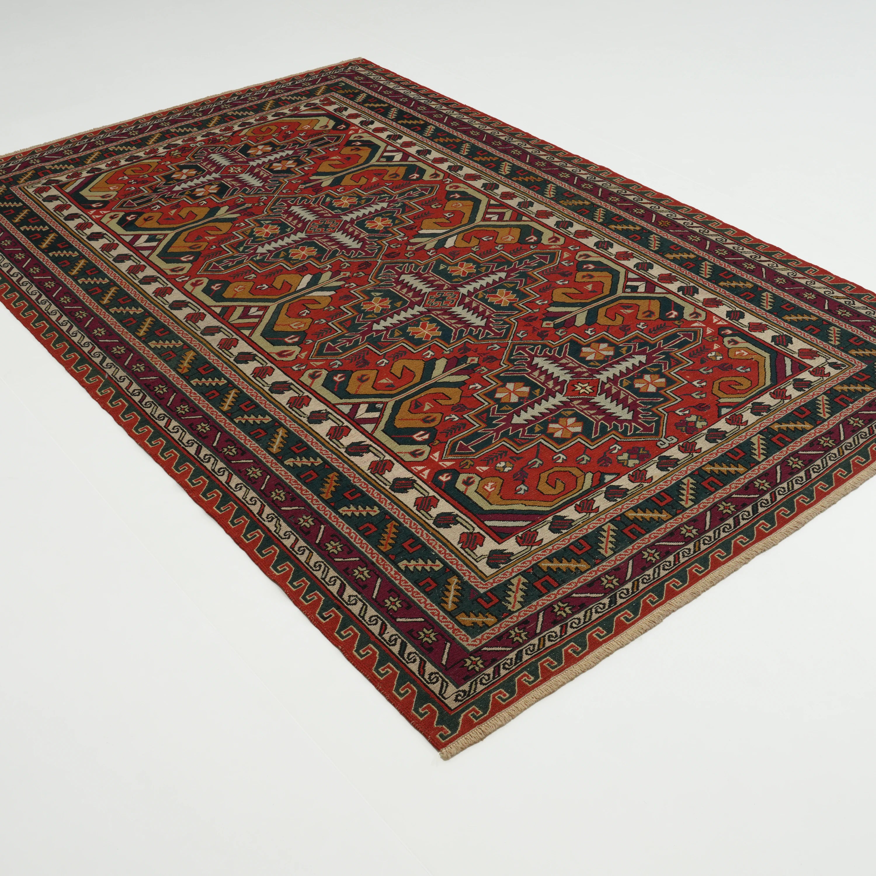 El Dokuma Sandık Eskisi 80+ Yaş Azerbaycan Sumak Kilimi