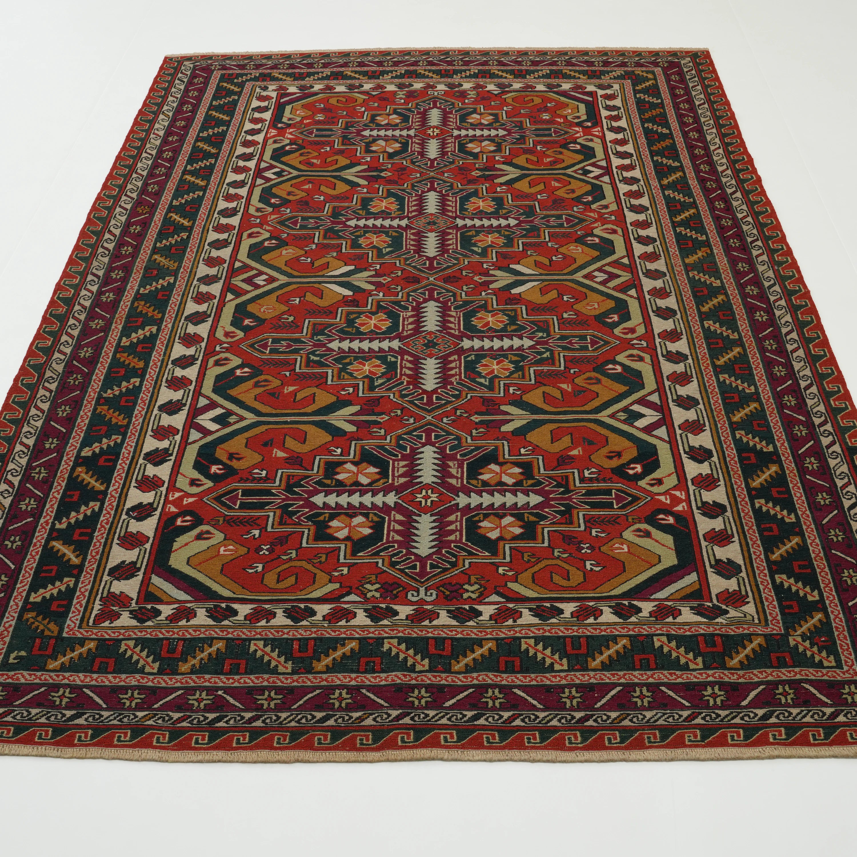 El Dokuma Sandık Eskisi 80+ Yaş Azerbaycan Sumak Kilimi