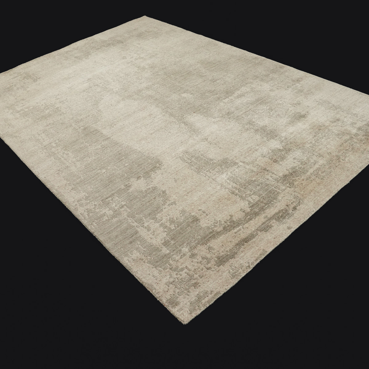 Tezgah Dokuma Soyut Desenli Bej Halı, 200x300 – 300x400 cm — Halıcızade