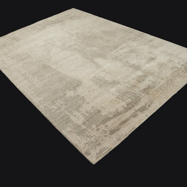 Tezgah Dokuma Soyut Desenli Bej Halı, 200x300 – 300x400 cm — Halıcızade